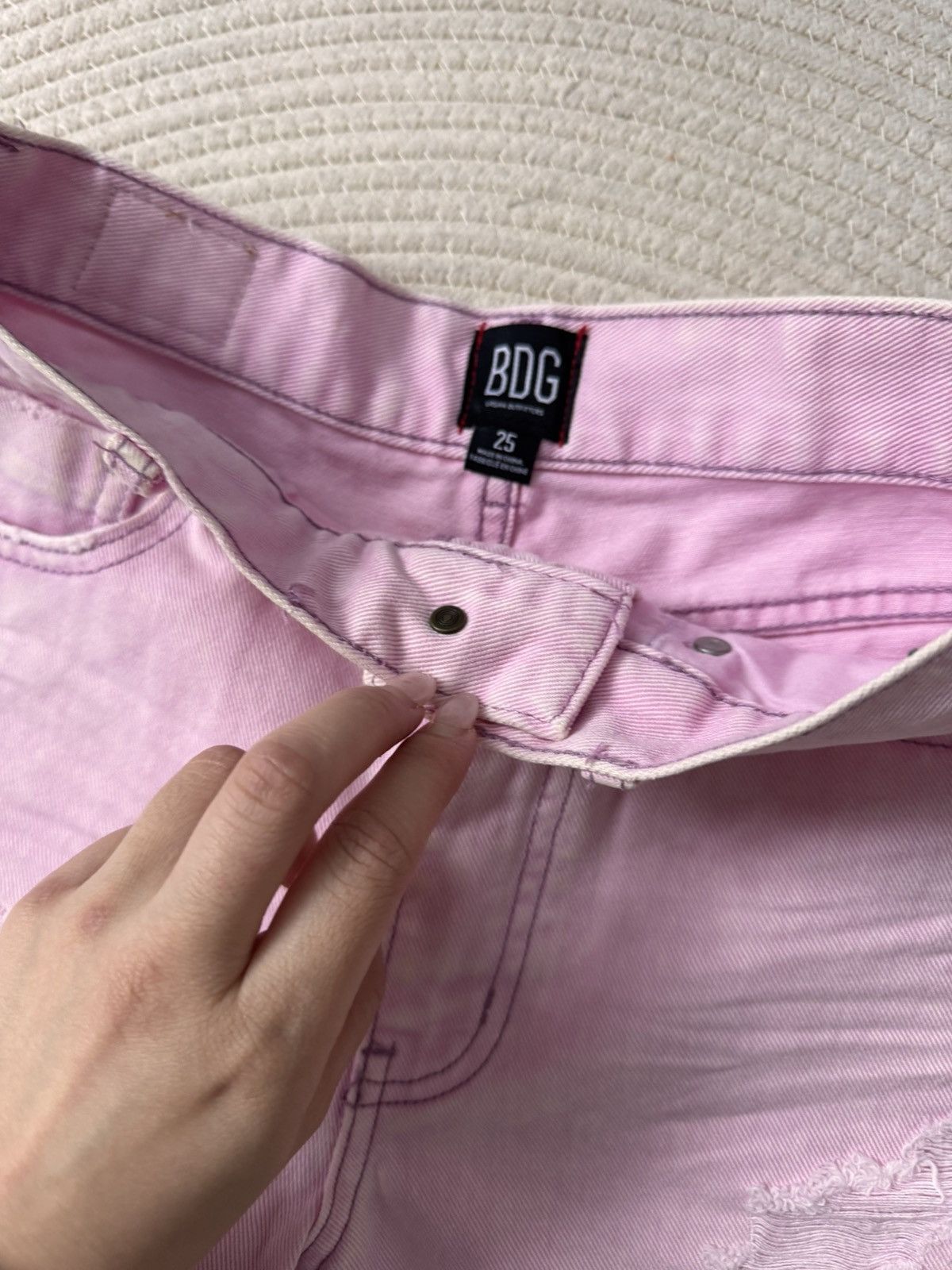 Urban Outfitters Urban outfitters denim Shorts size 25 garment dye pink Size 25" / US 0 / IT 36 - 2 Thumbnail