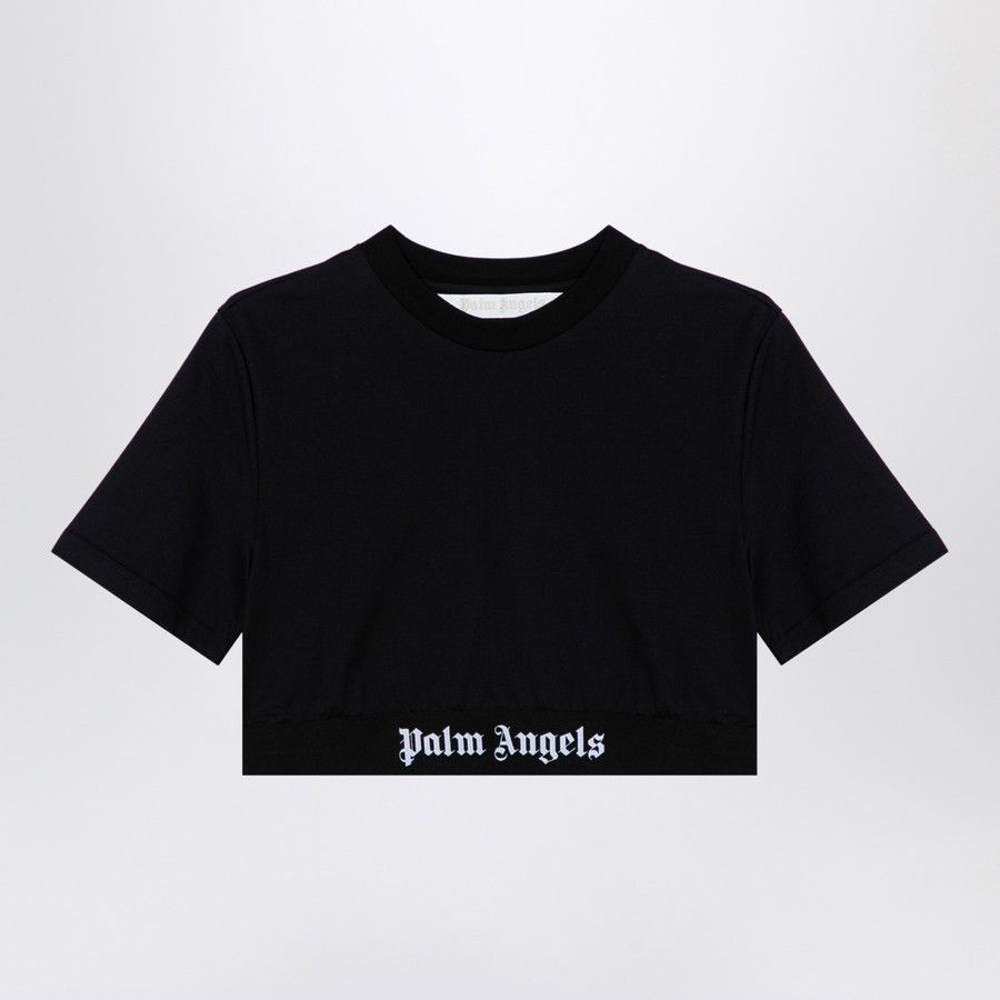 Palm Angels o1d2blof0924 T-shirt With Logo In Black Size XS / US 0-2 / IT 36-38 - 1 Thumbnail