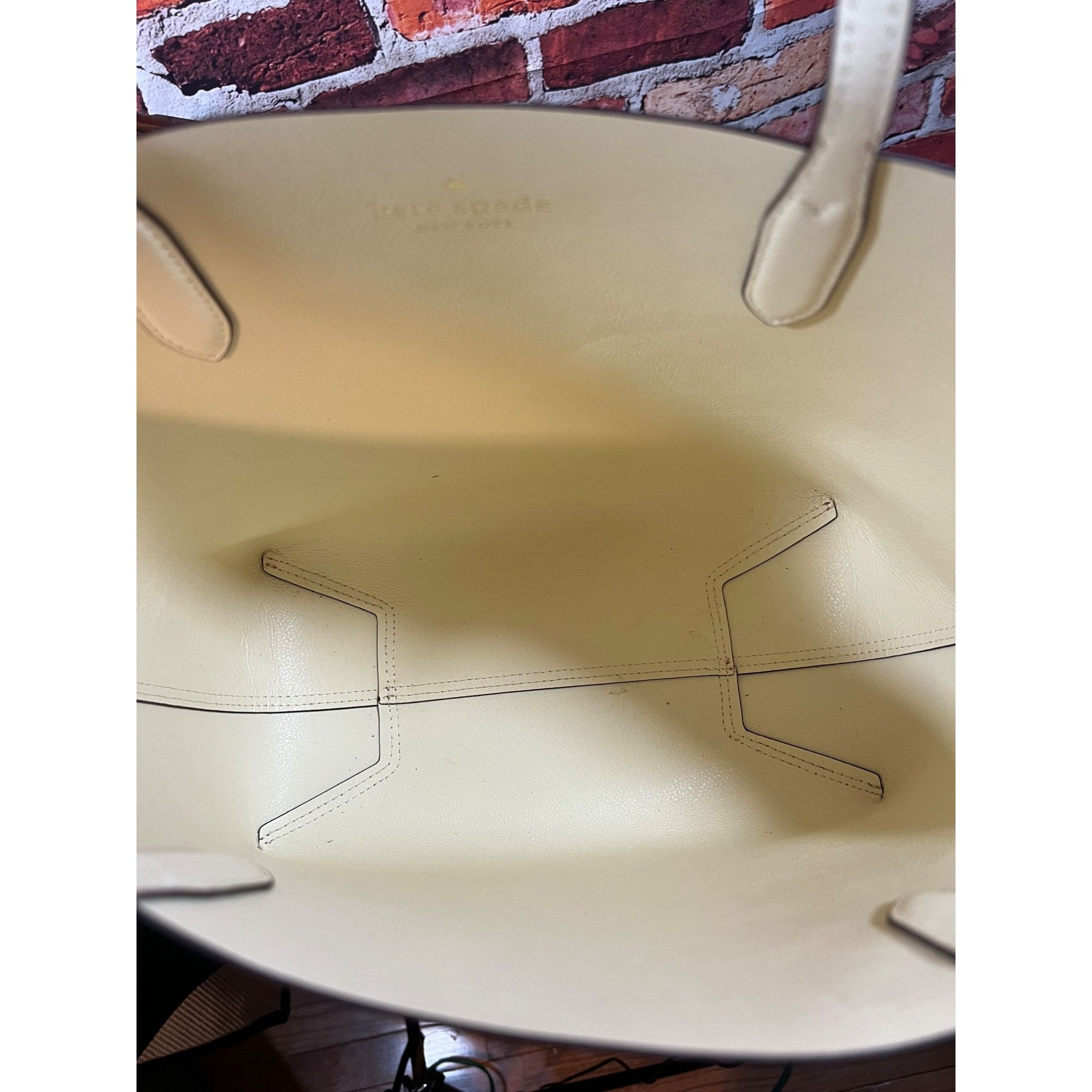 Kate Spade New York Leather Tote Bag Two-Tone Reversible