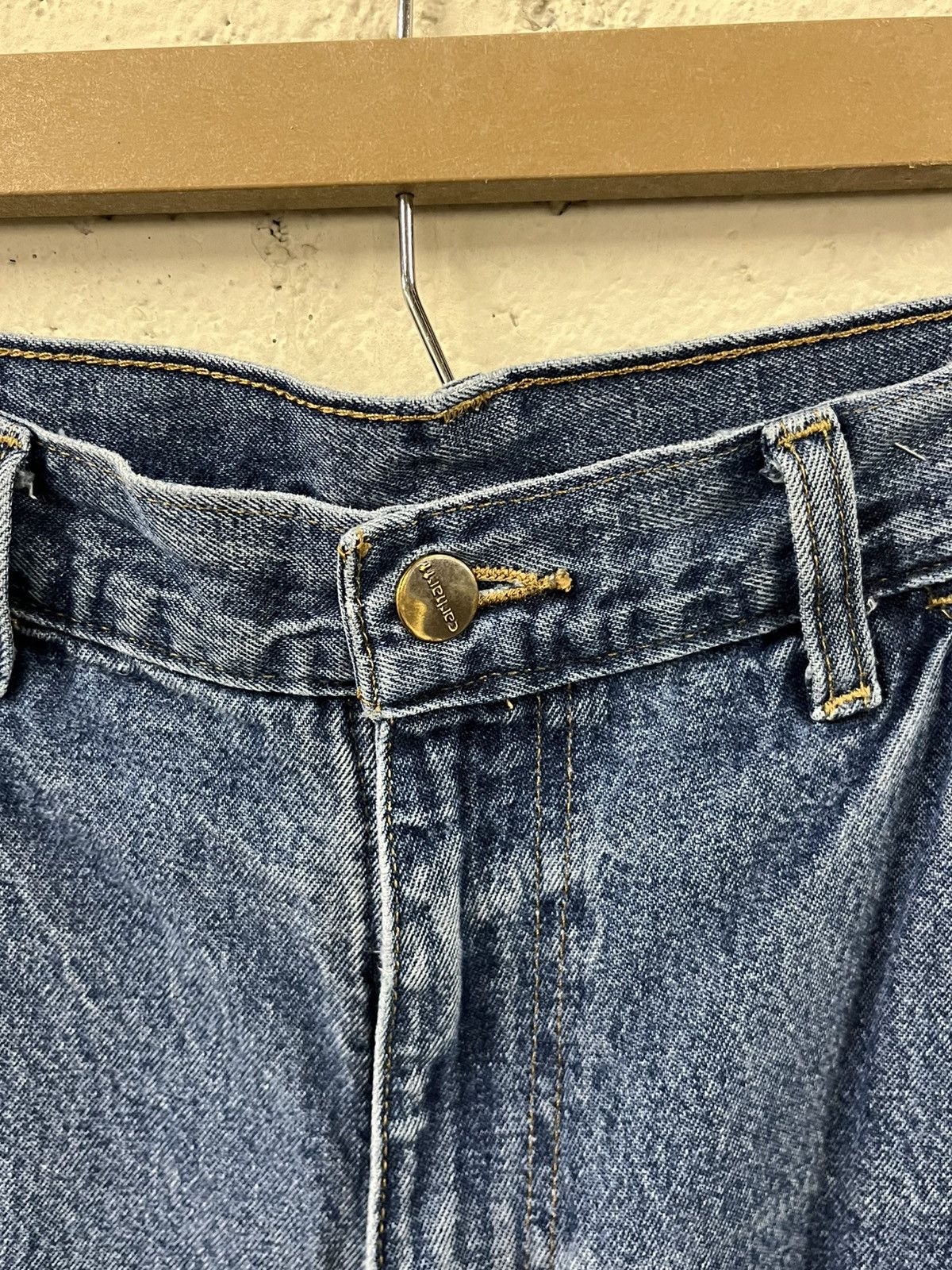 Carhartt Carhartt carpanter cargo denim pants baggy faded workwear Size US 30 / EU 46 - 10 Thumbnail