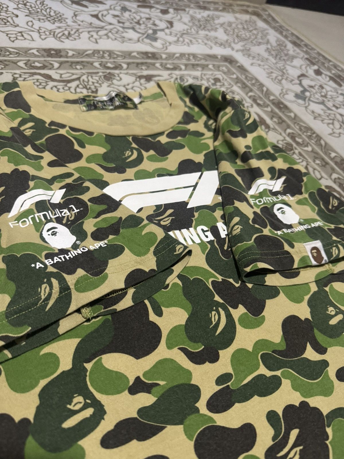 Bape HYPEBEAST! Bape x F1 ABC Camo Shark Tshirt Size US M / EU 48-50 / 2 - 4 Thumbnail
