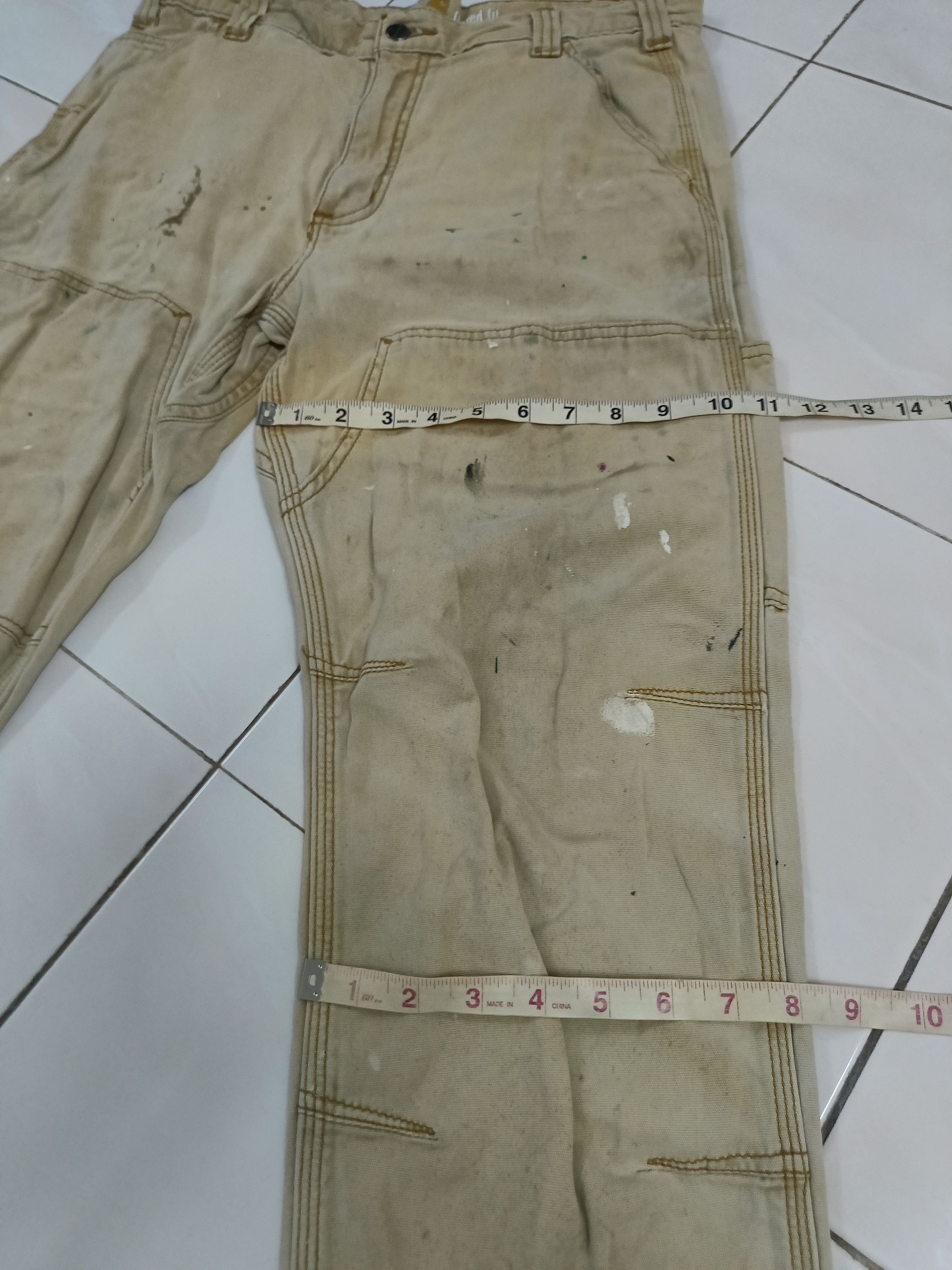 Beauty Beast × Carhartt Carhartt Double Knee Paint Splash Pants Size US 33 - 10 Thumbnail