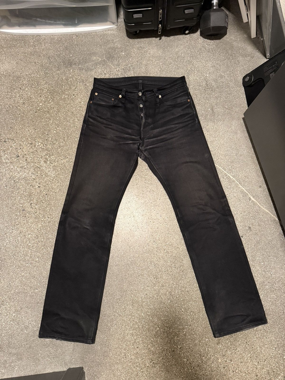 IRON HEART 634S SBG SUPER BLACK FADE-TO-GRAY DENIM