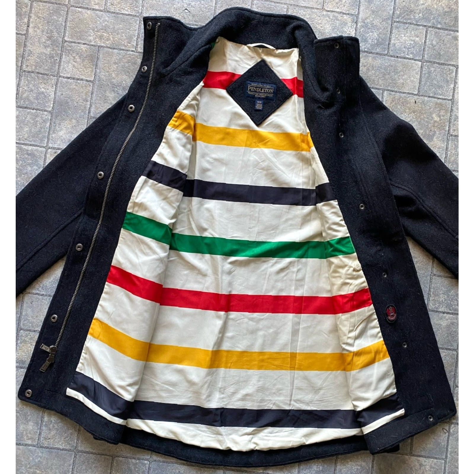 Pendleton Pendleton Jacket Coat Women M Gray Lined Wool M Regular Striped Size M / US 6-8 / IT 42-44 - 7 Thumbnail