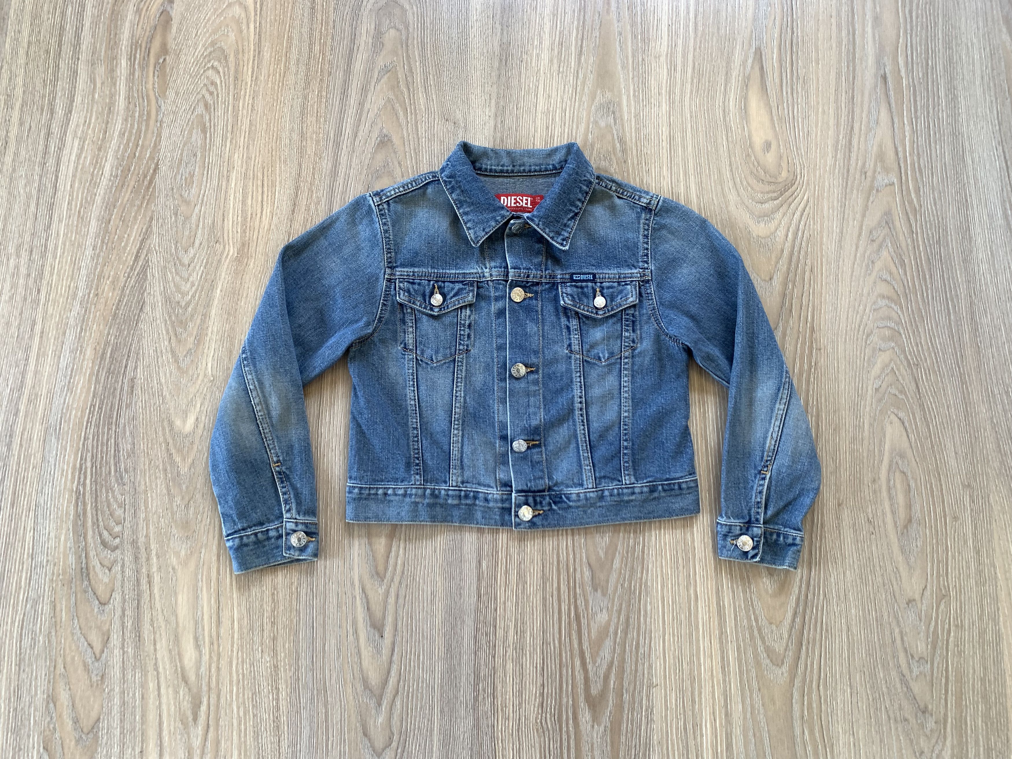 Diesel Diesel Kids Vintage Blue Denim Jacket Size XXS / US 00 / IT 34 - 1 Thumbnail