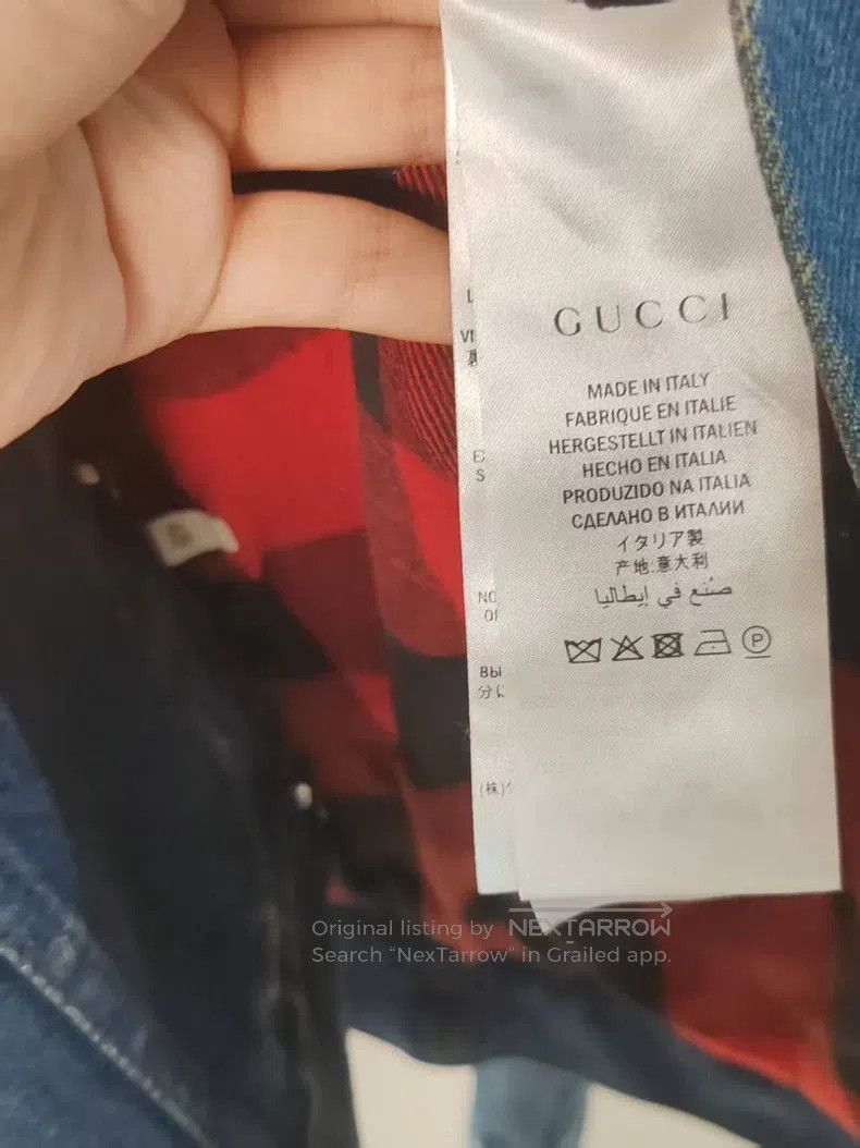 Gucci Gucci Embroidered pattern denim jacket Size US S / EU 44-46 / 1 - 3 Thumbnail