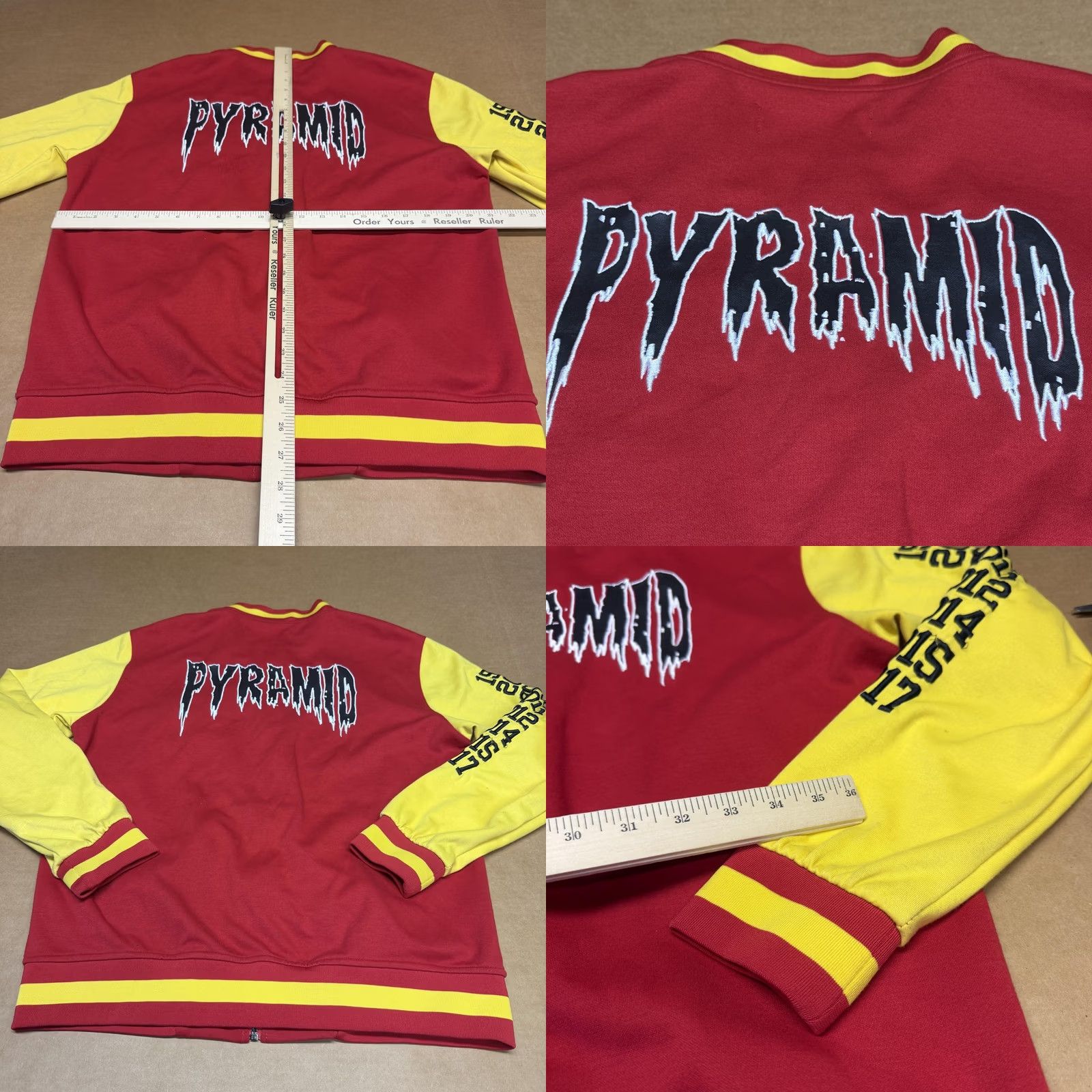Black Pyramid Black Pyramid Jacket Mens Large Red Yellow Varsity Full Zip Hip Hop Streetwear Plaid? Size US L / EU 52-54 / 3 - 10 Thumbnail