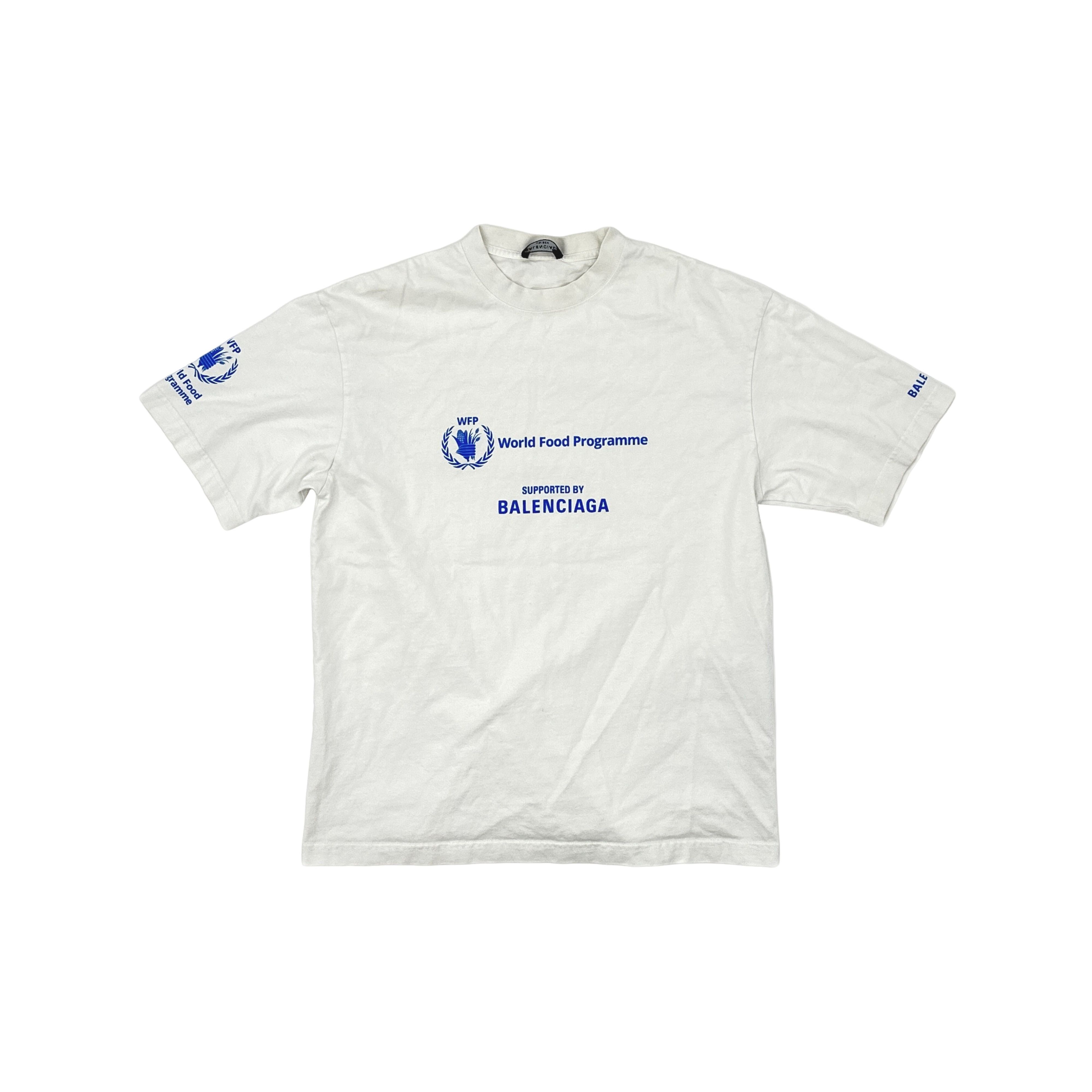 Balenciaga Balenciaga WFP Logo Graphic T-Shirt XS Size XS / US 0-2 / IT 36-38 - 1 Thumbnail