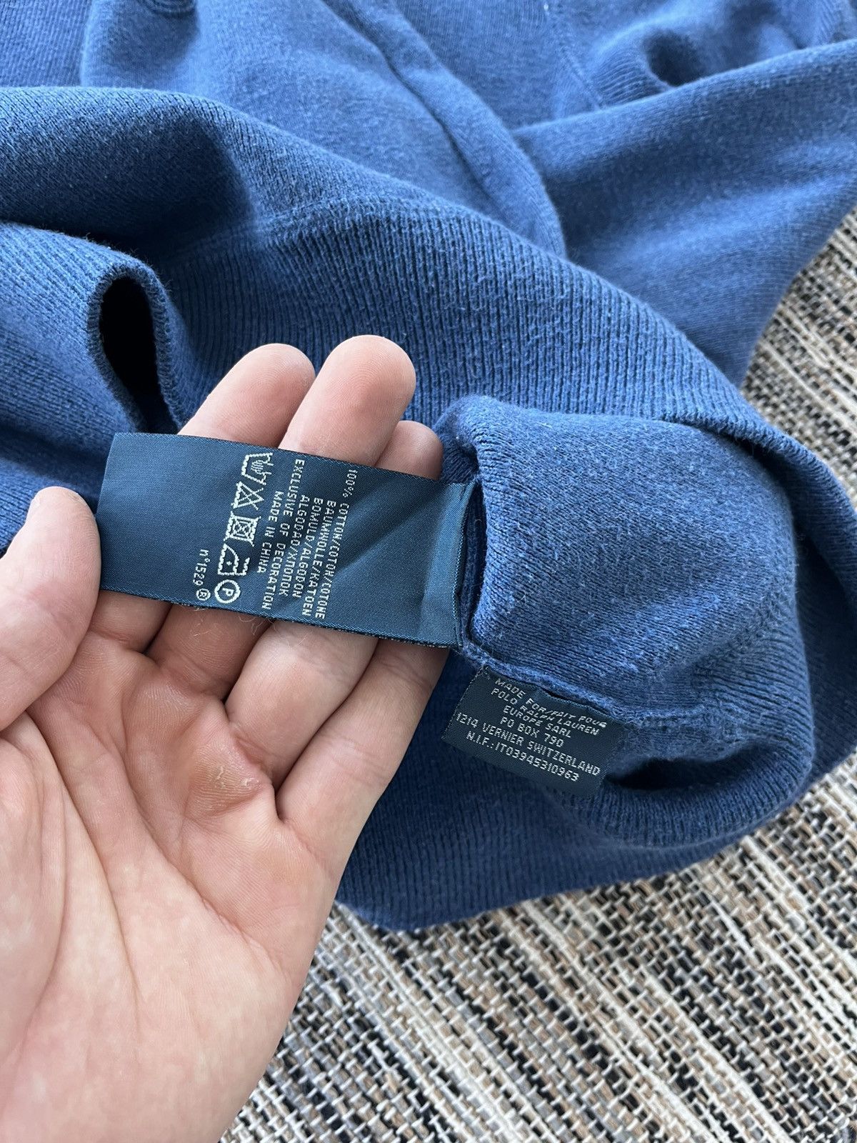 Polo Ralph Lauren Vintage Polo Ralph Lauren Blue Avantgarde Y2K Sweatshirt Size US M / EU 48-50 / 2 - 12 Thumbnail