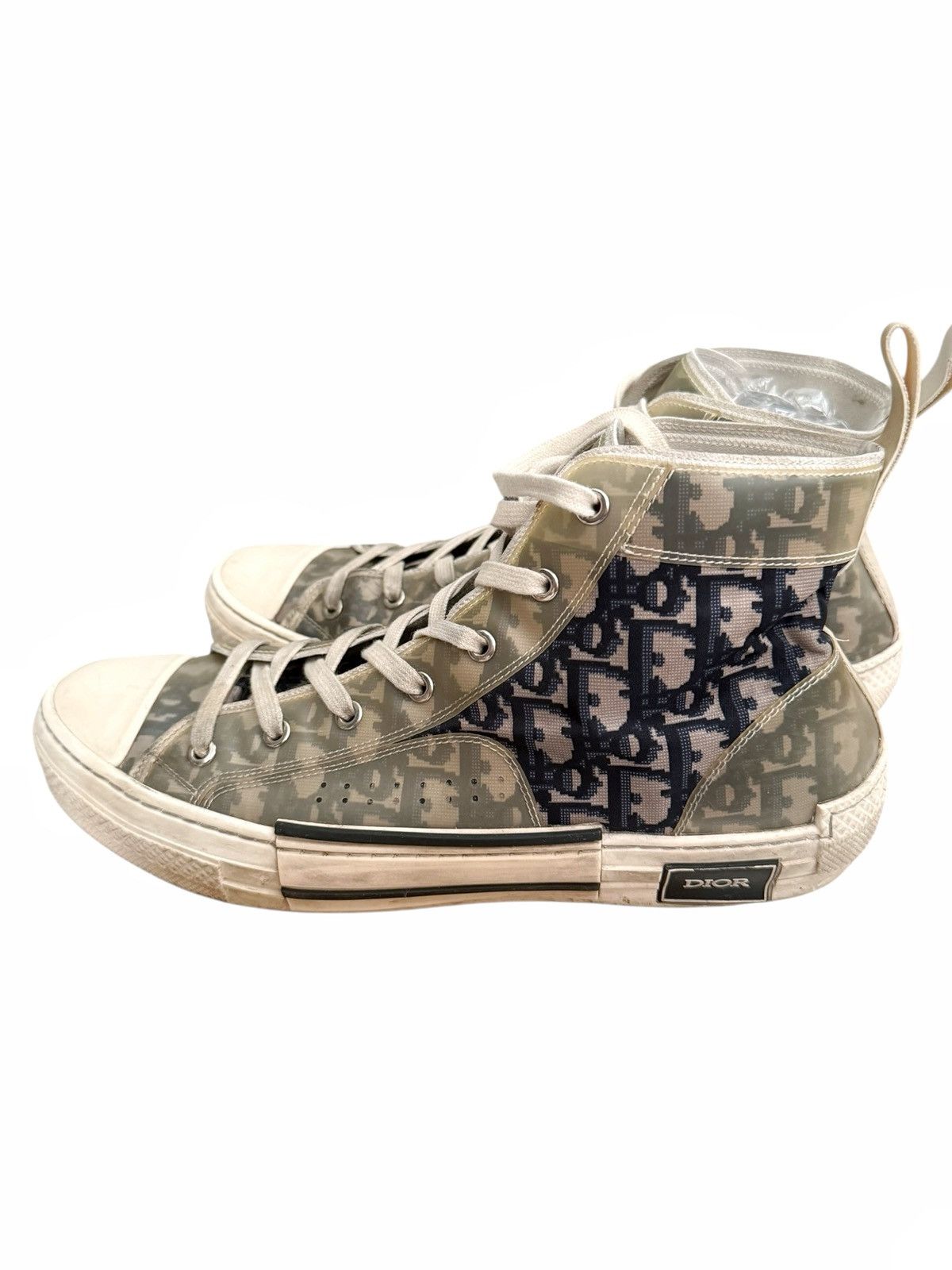 Dior B23 Hightop Navy Monogram Sneaker Size US 11 / EU 44 - 2 Thumbnail