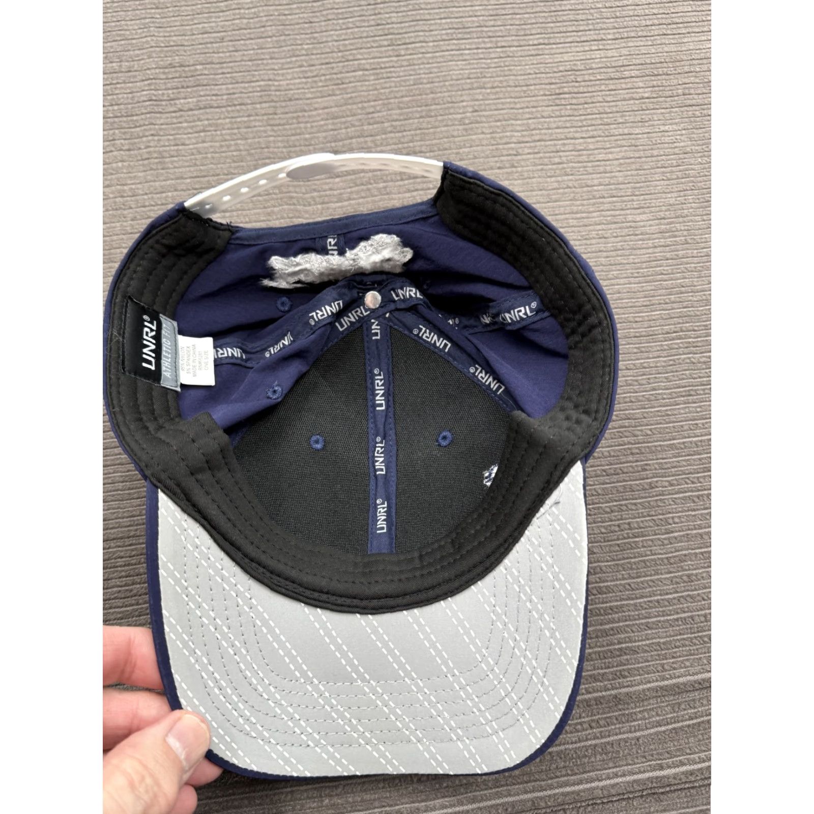 Vintage UNRL Hat Cap Snap Back Navy Blue Fishing Embroidered Mens Tuned Up Custom Rods Snaps Back Adjustable One Size Casual Outdoor Sports 6-Panel Modern Size ONE SIZE - 5 Thumbnail