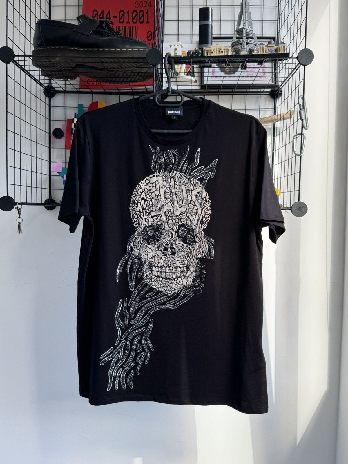 Just Cavalli Just Cavalli Skull Rhinestones T-shirt Size US L / EU 52-54 / 3 - 1 Thumbnail