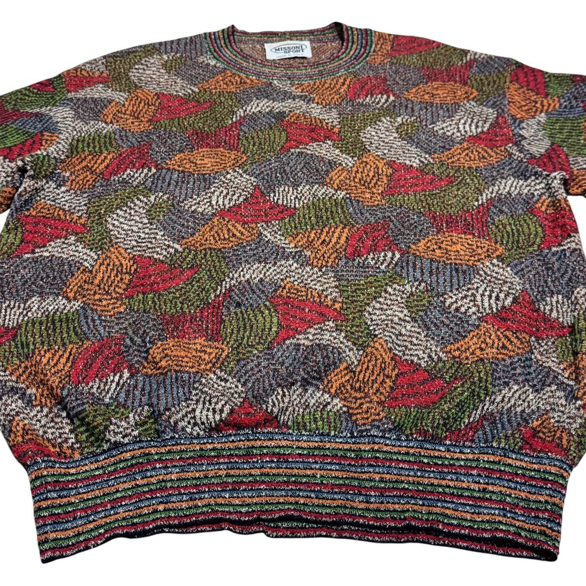 Missoni Vintage Missoni Sport Abstract Knit Sweater - 90s - M Size US L / EU 52-54 / 3 - 4 Thumbnail
