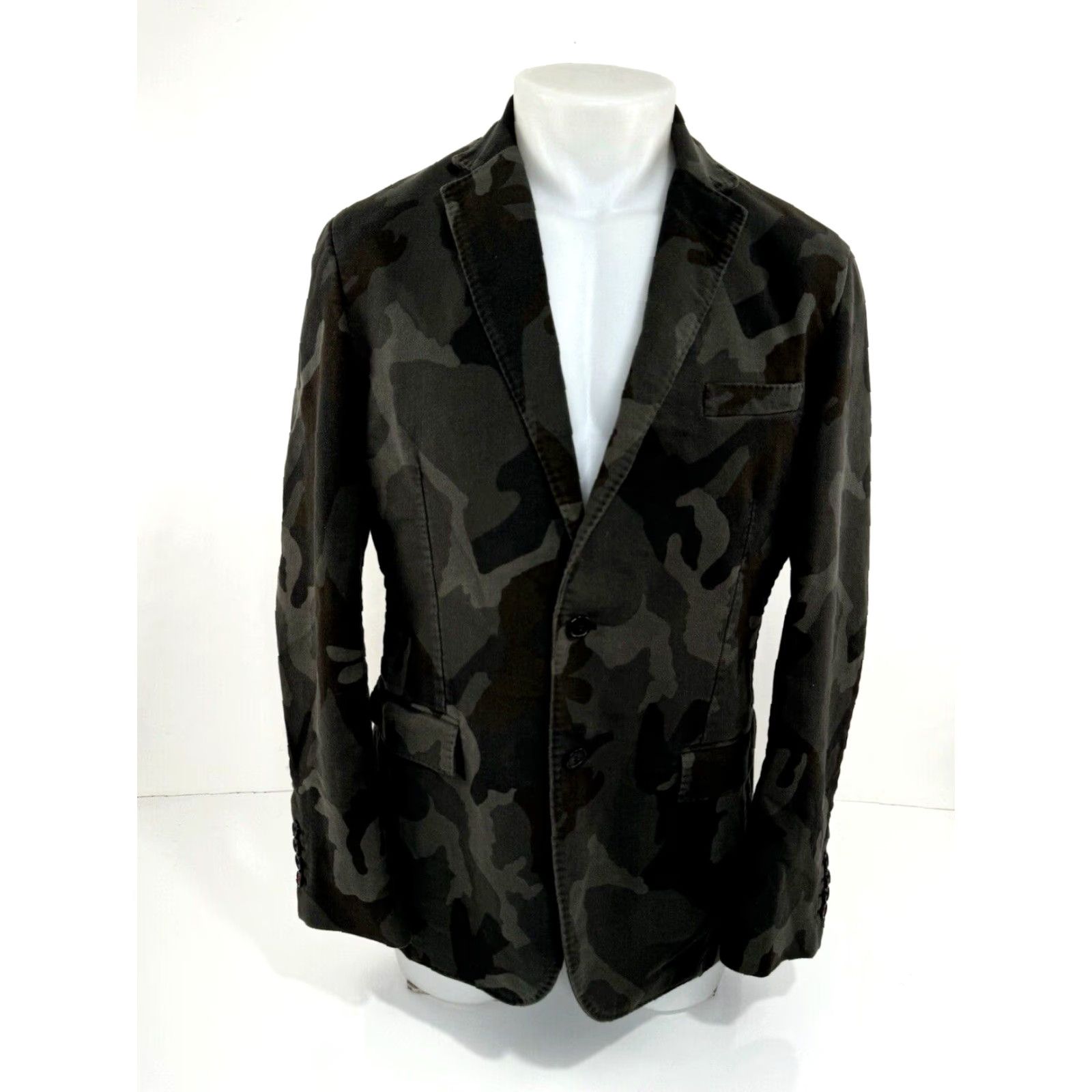 Brooks Brothers BROOKS BROTHERS / RED FLEECE CAMOUFLAGE Blazer Jacket Mens 40 R Green Size 40R - 2 Thumbnail