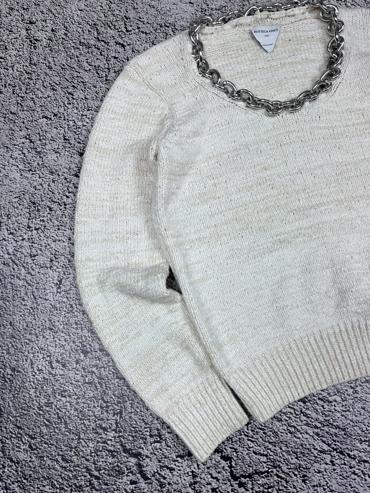 Bottega Veneta Bottega Veneta Chain Textured Sweater size M Size M / US 6-8 / IT 42-44 - 3 Thumbnail