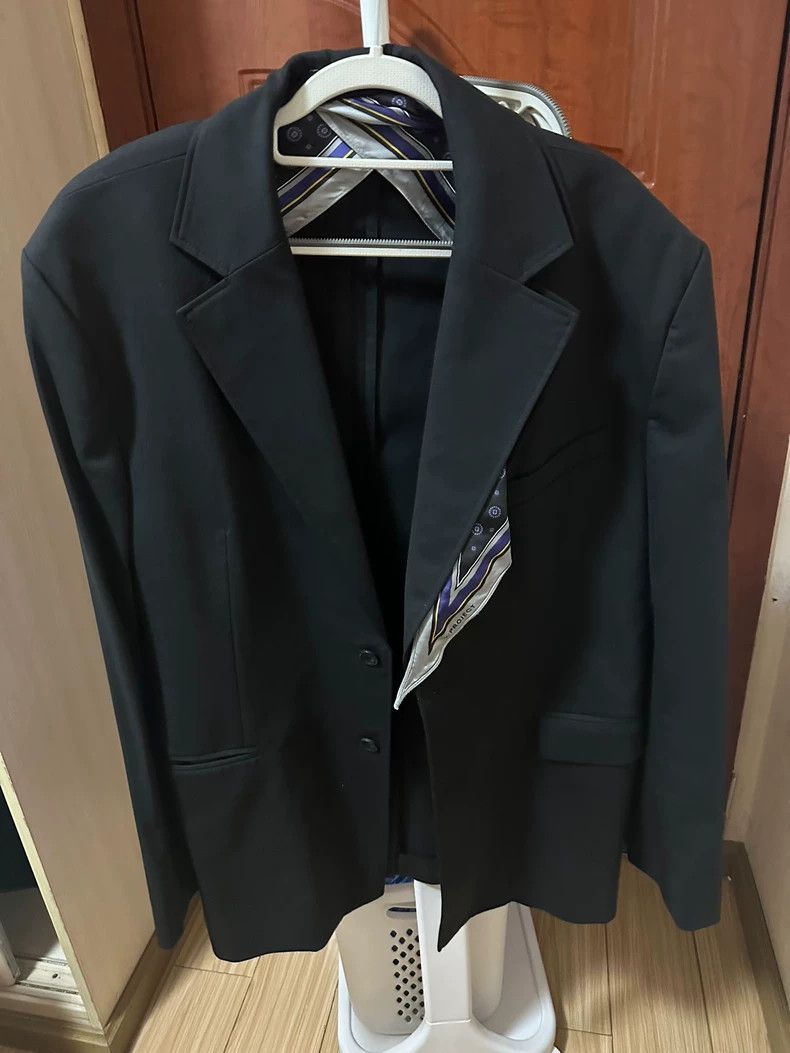 Y/Project Y/Project Oversized Scarf Detail Blazer - dmc Size US L / EU 52-54 / 3 - 1 Thumbnail