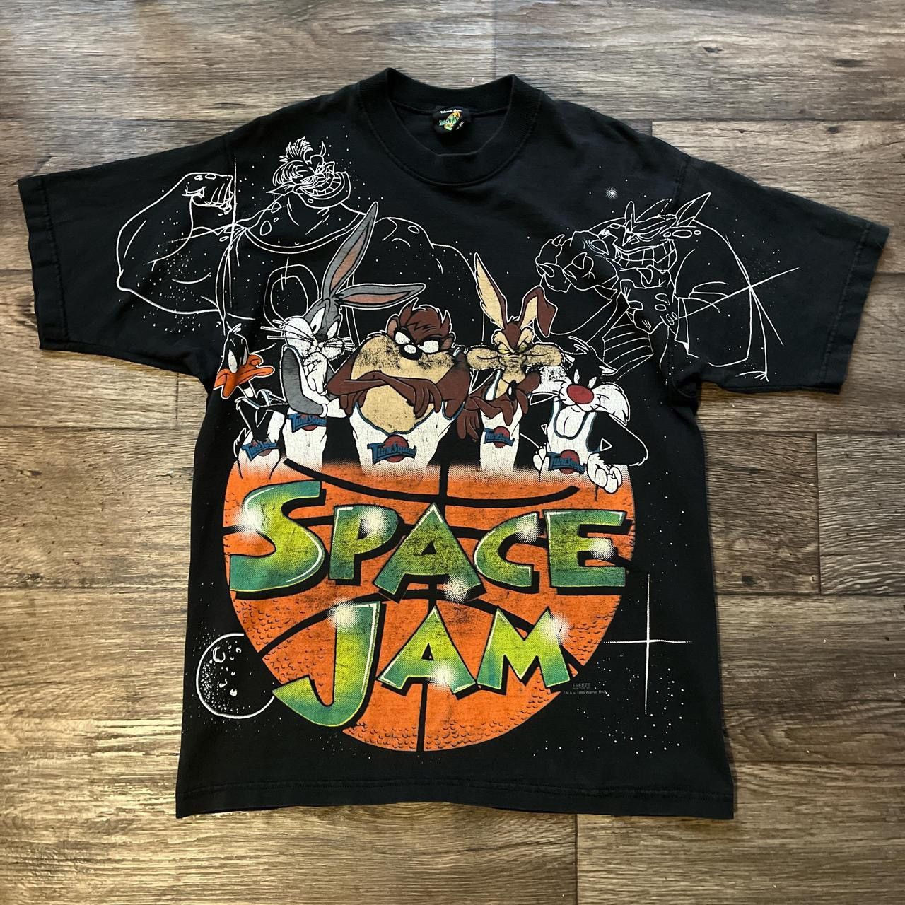 Vintage Vintage 1996 Space Jam promo t-shirt Size US L / EU 52-54 / 3 - 1 Thumbnail