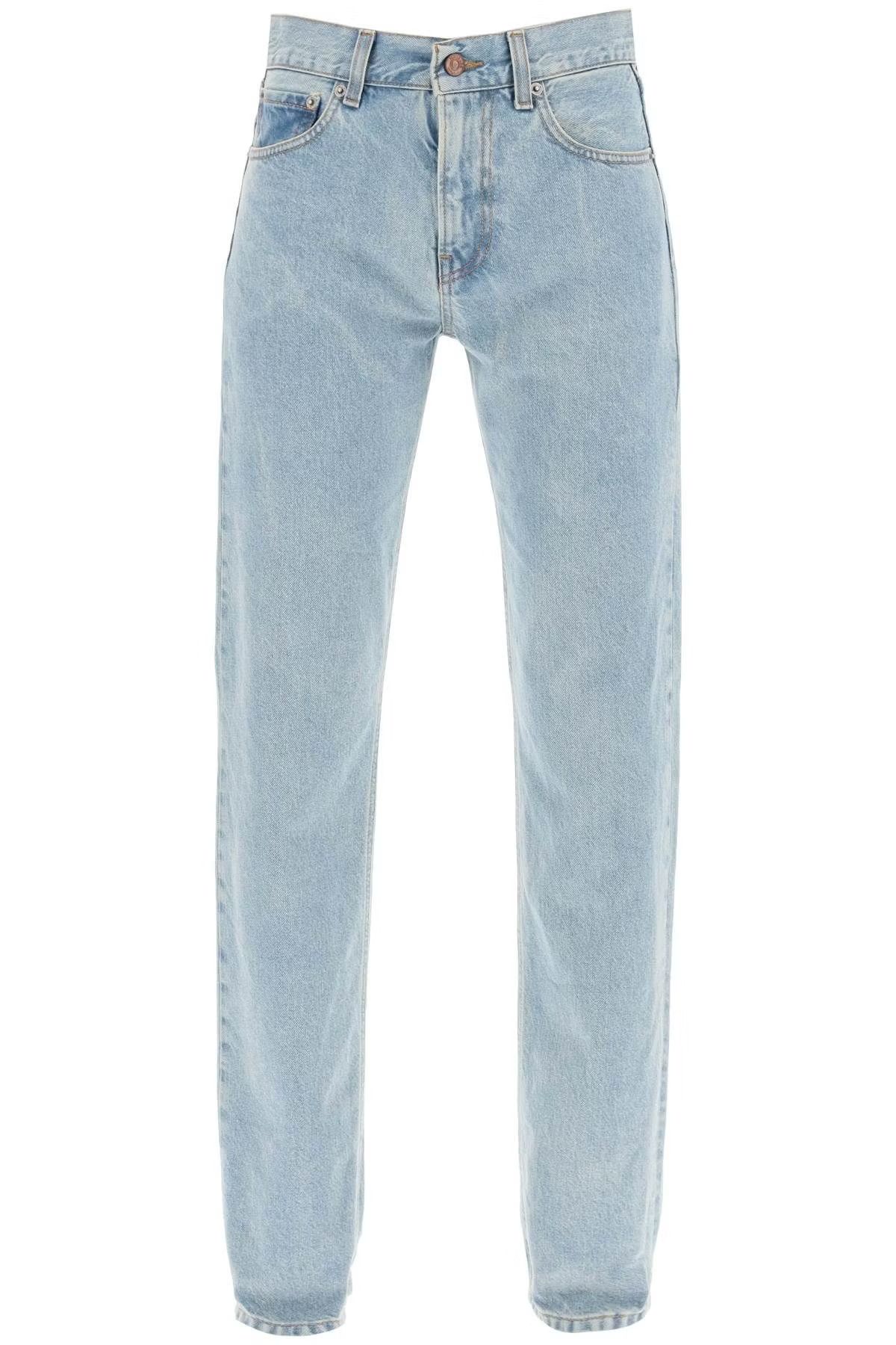image of Haikure O1S22I1N0524 Cleo Straight Leg Jeans In Light Blue, Women's (Size 27)