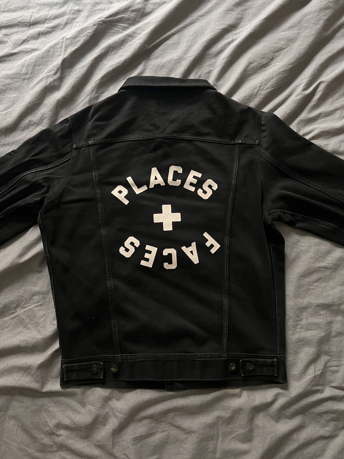 Places + Faces Places + Faces Black Denim Jacket Size US S / EU 44-46 / 1 - 2 Thumbnail