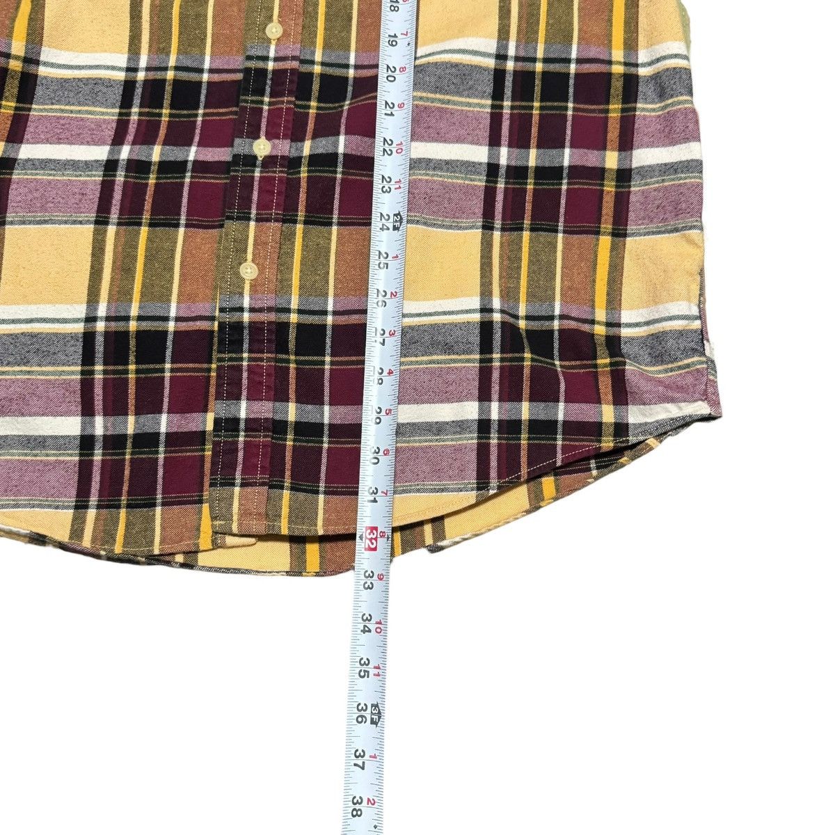 Eddie Bauer Eddie Bauer Yellow/Red Plaid Flannel Button Up Shirt LT Size US L / EU 52-54 / 3 - 6 Thumbnail