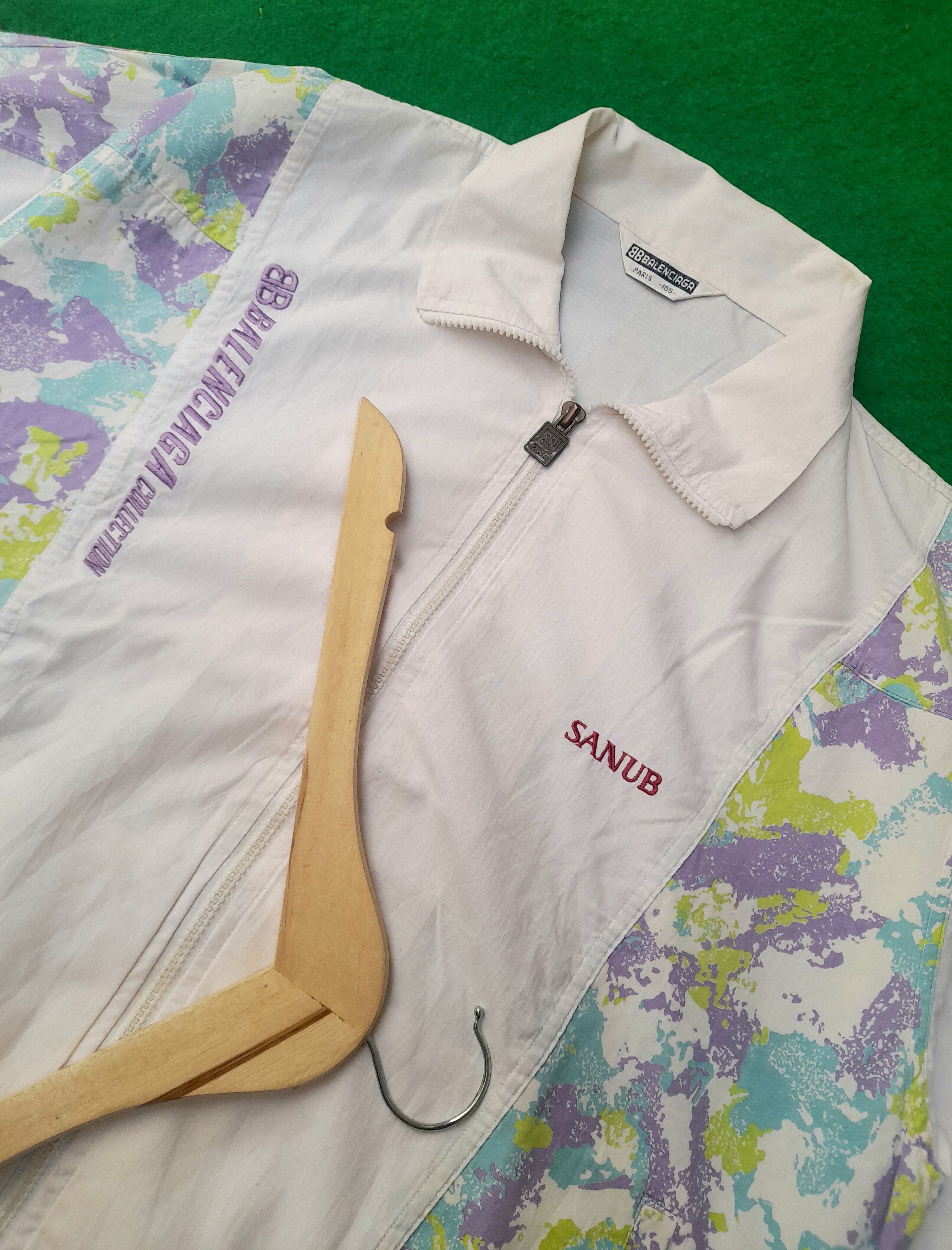 image of 90Ś Balenciaga Jacket X Jacket Balenciaga in White, Men's (Size Large)