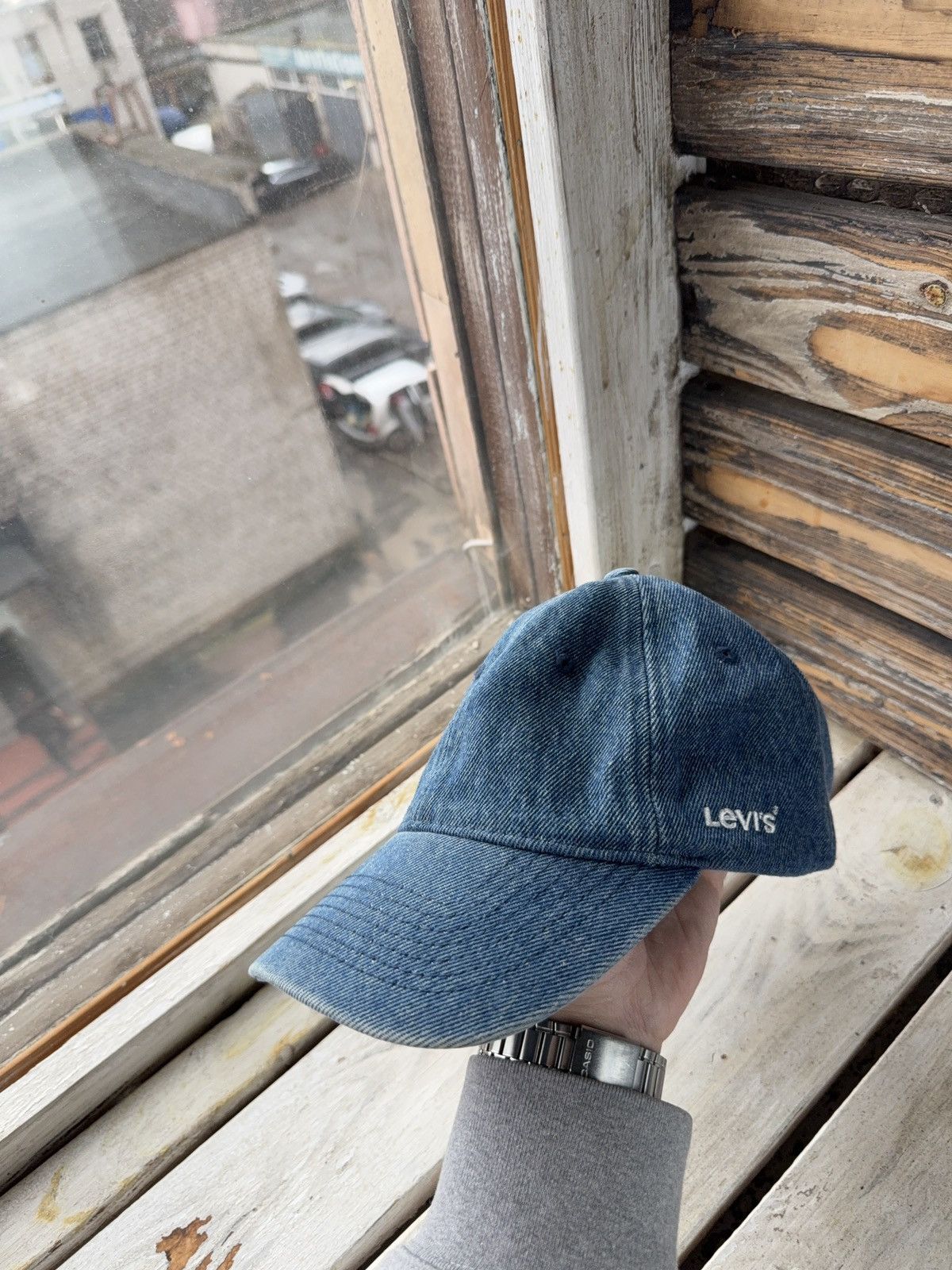 Levi's 90s Vintage Levi’s Denim Dad Cap Blue Retro Minimal Logo Size ONE SIZE - 2 Thumbnail
