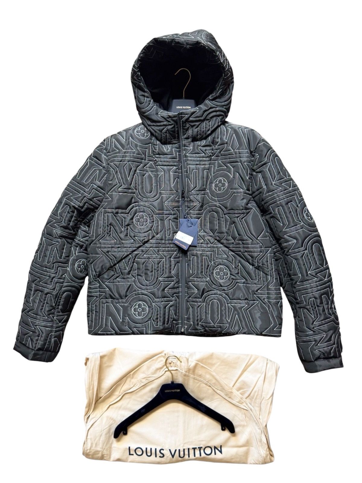 Louis Vuitton Louis Vuitton 54 Allover Puffer Snow Down Jacket Black Size US L / EU 52-54 / 3 - 1 Thumbnail