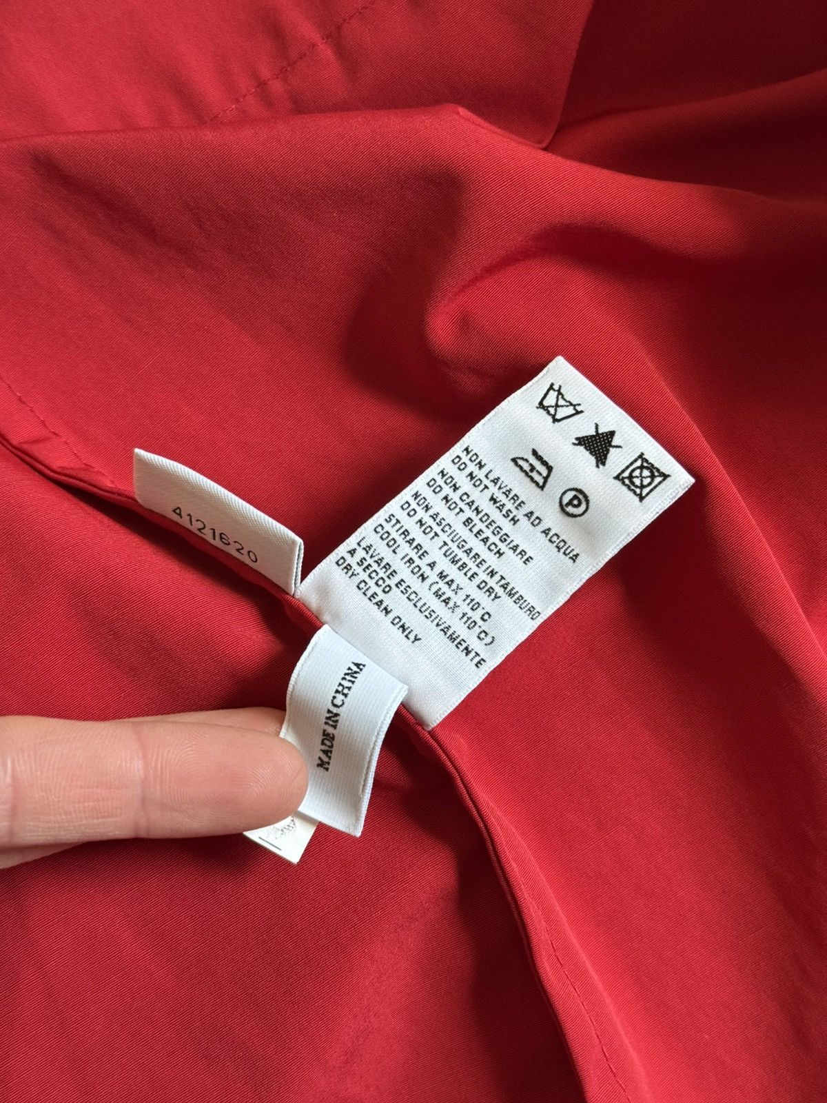 Aspesi × Designer Aspesi M button up red jacket light coat Size M / US 6-8 / IT 42-44 - 10 Thumbnail