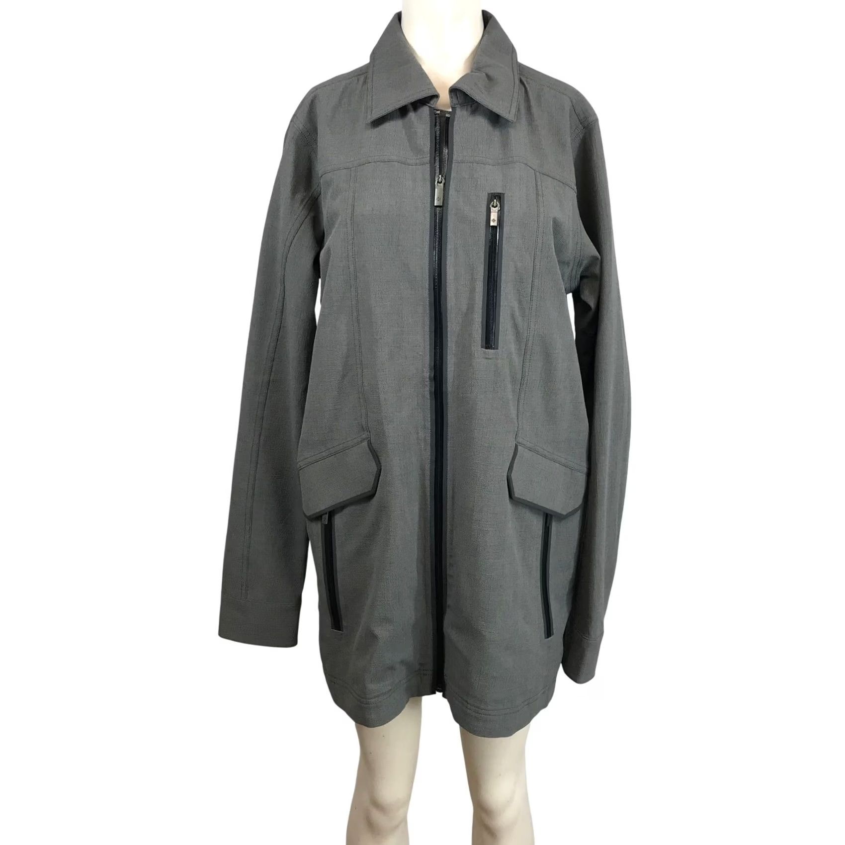 Vintage Columbia OmniTech Waterproof Breathable Grey Full Zip Jacket Medium TRANSIT ZONE Size US M / EU 48-50 / 2 - 2 Thumbnail