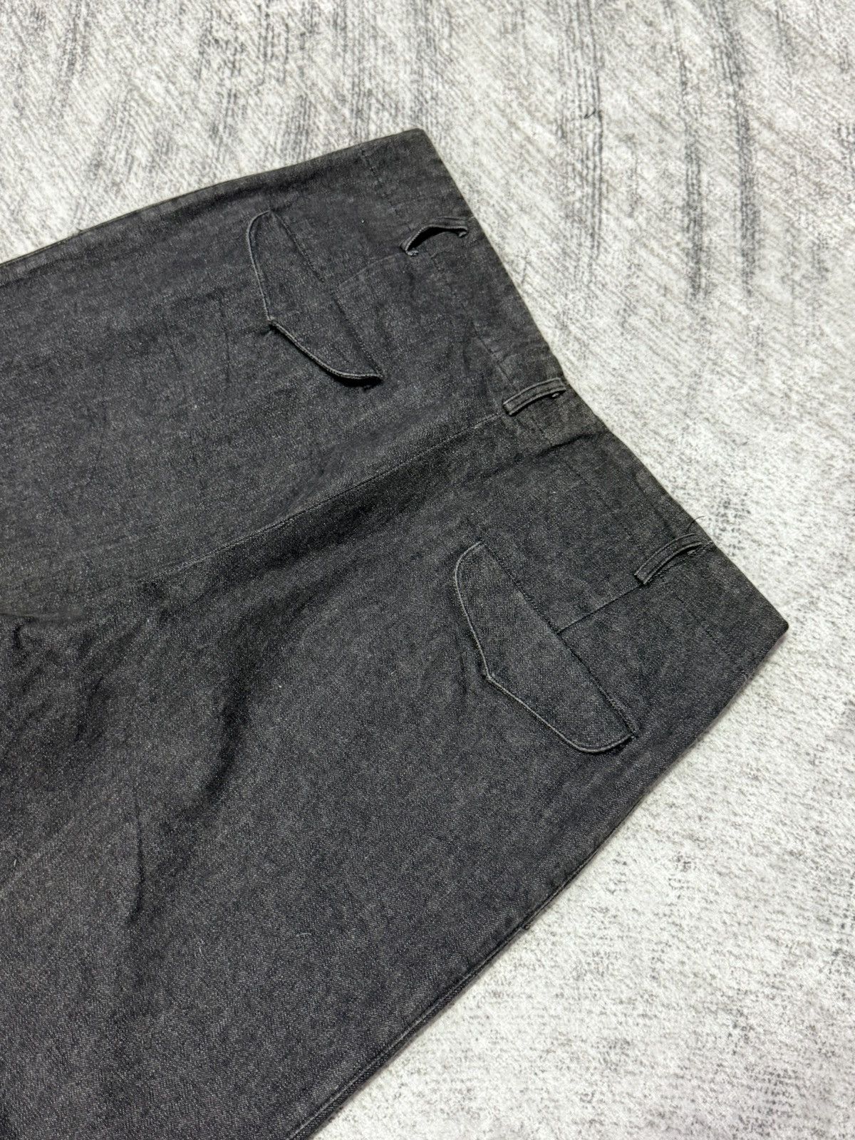 Creighton × Japanese Brand × Vintage 50s 60s Creighton Selvedge Pleated High Waist Baggy Jeans Size US 31 - 13 Thumbnail