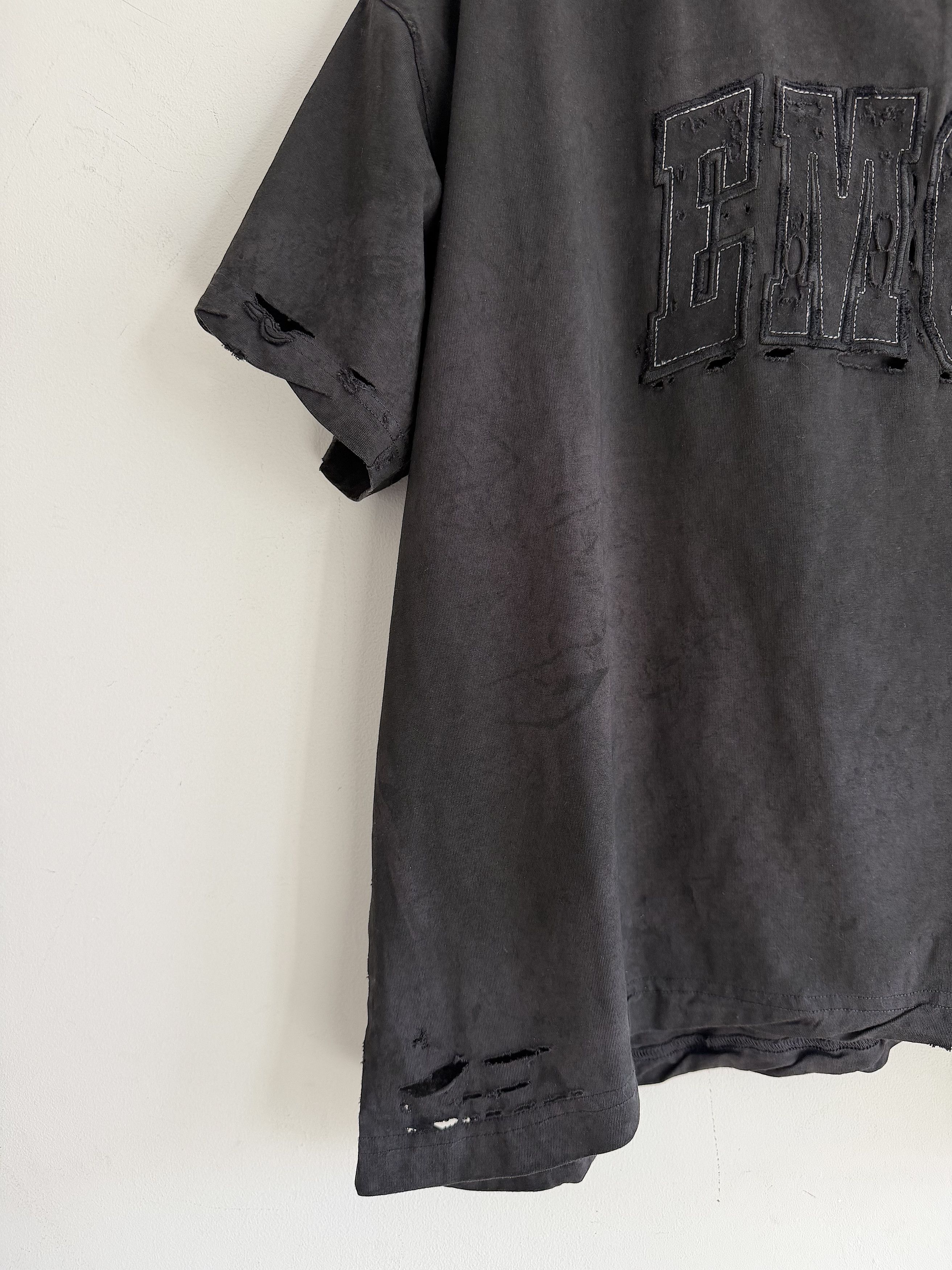 Balenciaga New Fall 25 Destroyed Emo Boxy T-Shirt (L) Size US L / EU 52-54 / 3 - 3 Thumbnail