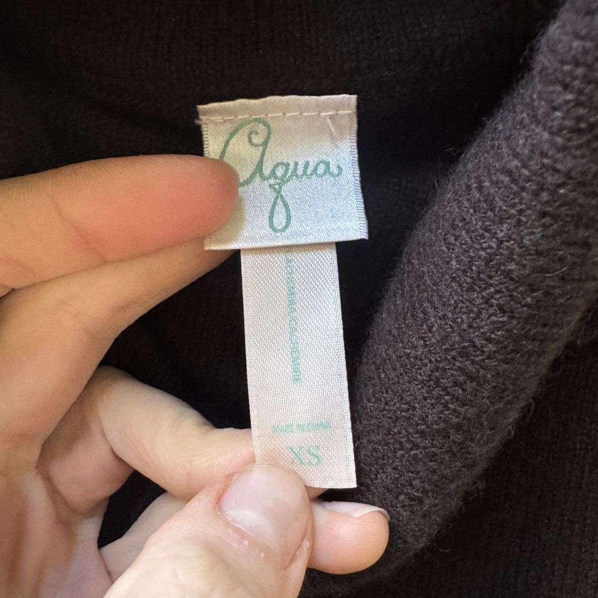 AQUA AQUA Cashmere Turtleneck Sweater Size XS / US 0-2 / IT 36-38 - 3 Thumbnail