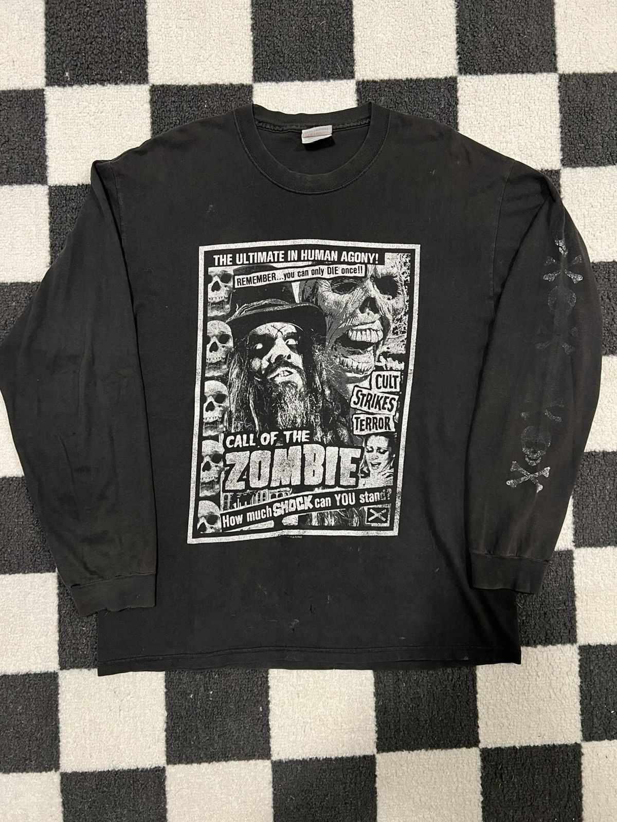 Vintage Vintage 1999 Rob Zombie Skull Longsleeve Size US L / EU 52-54 / 3 - 1 Thumbnail