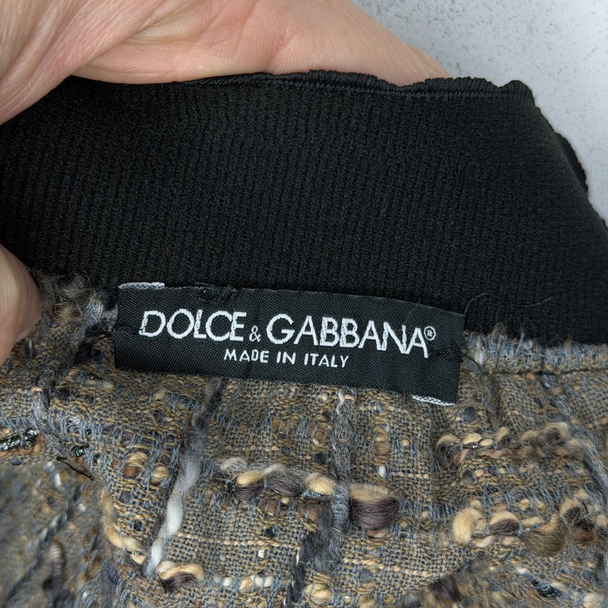 Dolce & Gabbana Dolce & Gabbana D&G Mini Skirt Wool Tweed Avant Garde Y2K Size 27" / US 4 / IT 40 - 7 Thumbnail