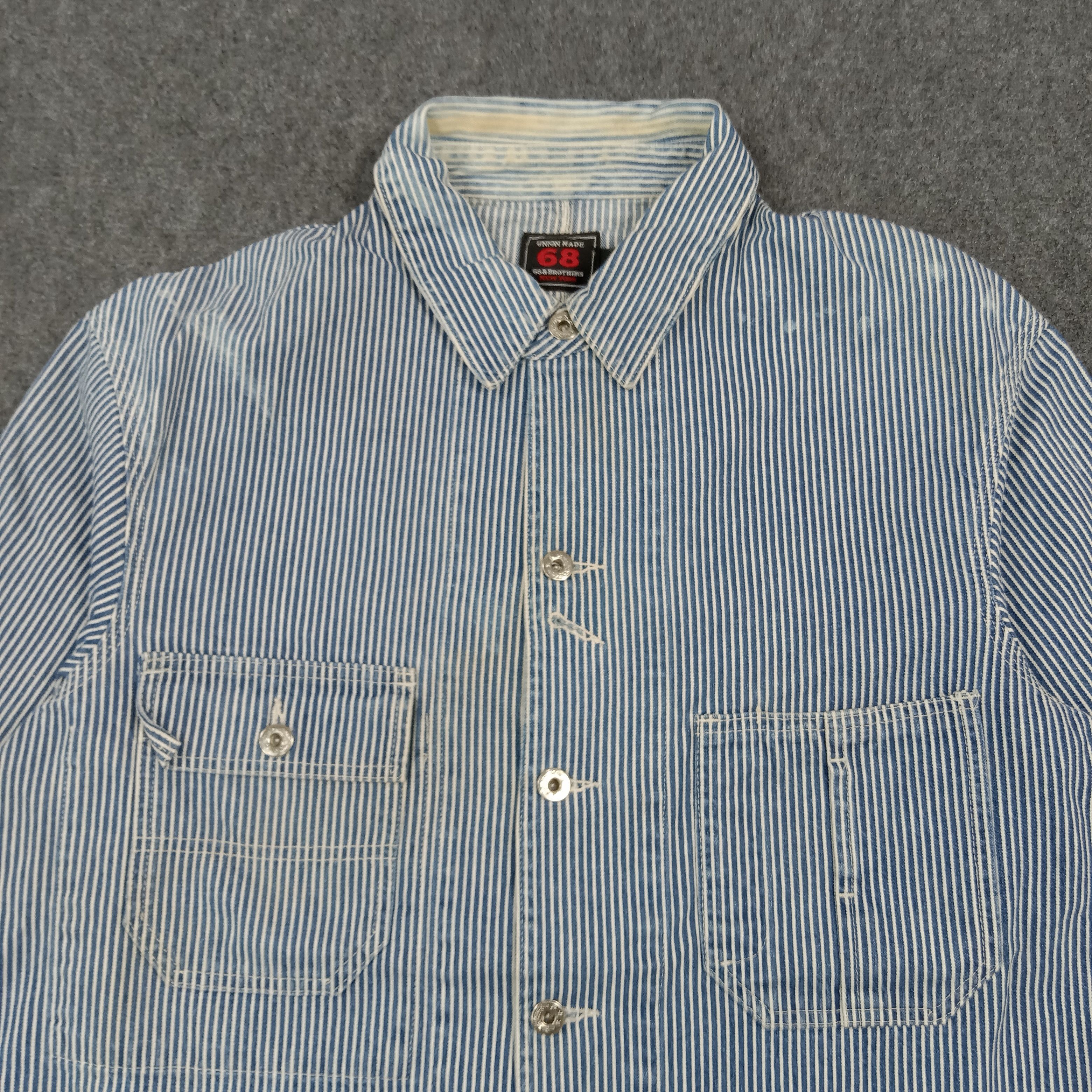 Vintage Vintage Union Made 68 & Brothers Stripe Coat Jacket C279N11 Size US L / EU 52-54 / 3 - 4 Thumbnail