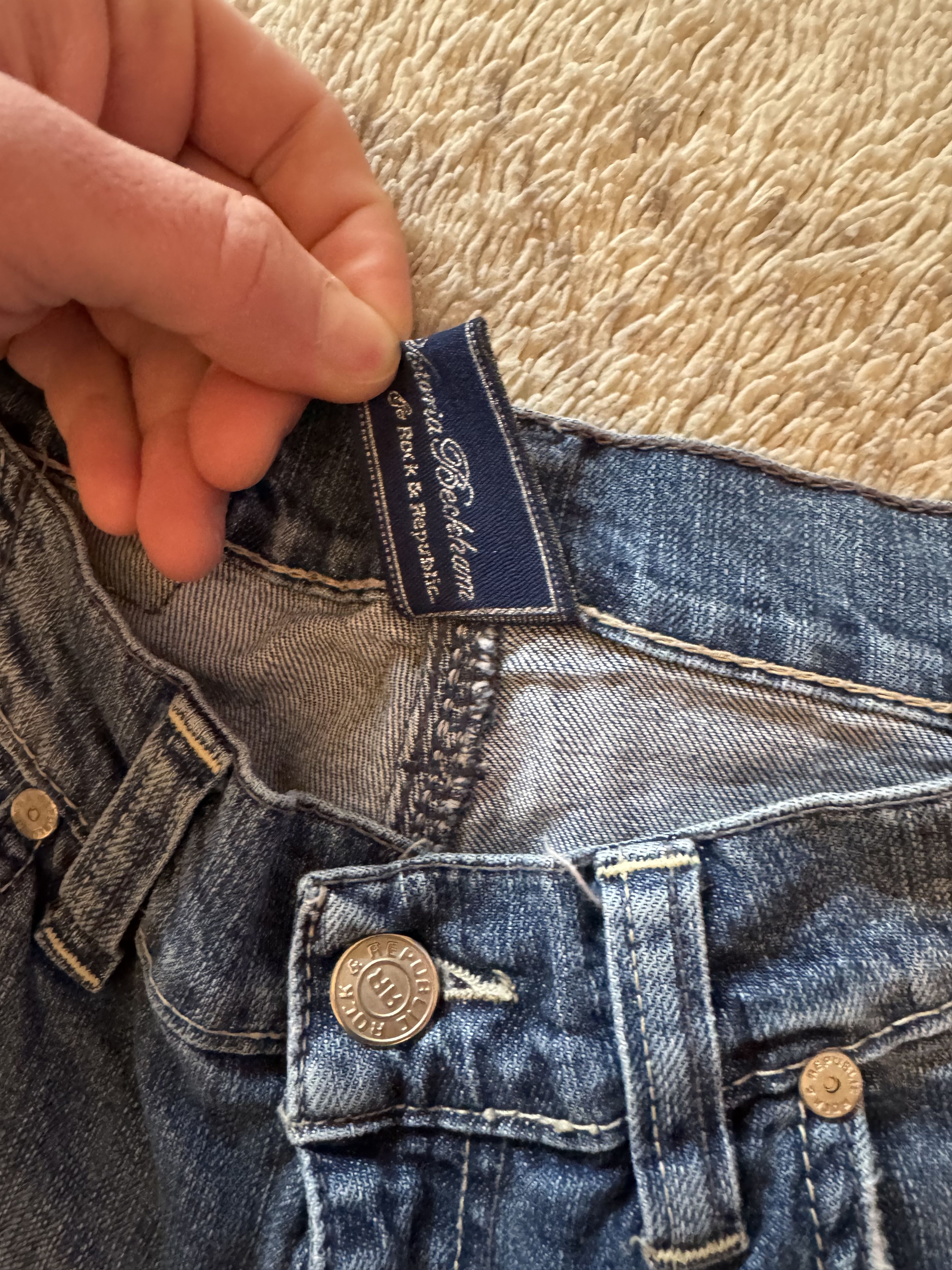 Victoria Beckham Victoria Beckham Vintage Y2K Mini Denim Shorts Size 28" / US 6 / IT 42 - 5 Thumbnail