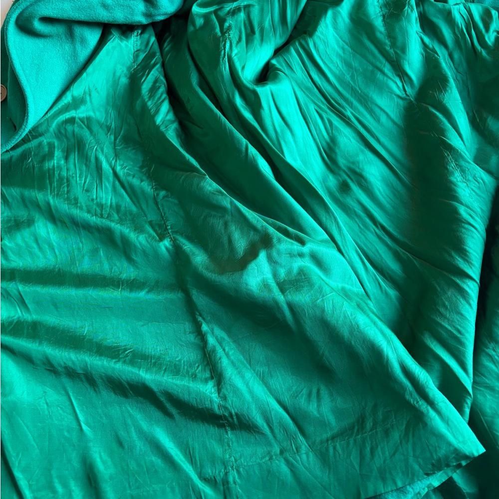 Designer Vintage Hockanum A Stevens Fabric green Wool Coat Size XXL / US 16-18 / IT 52-54 - 6 Thumbnail
