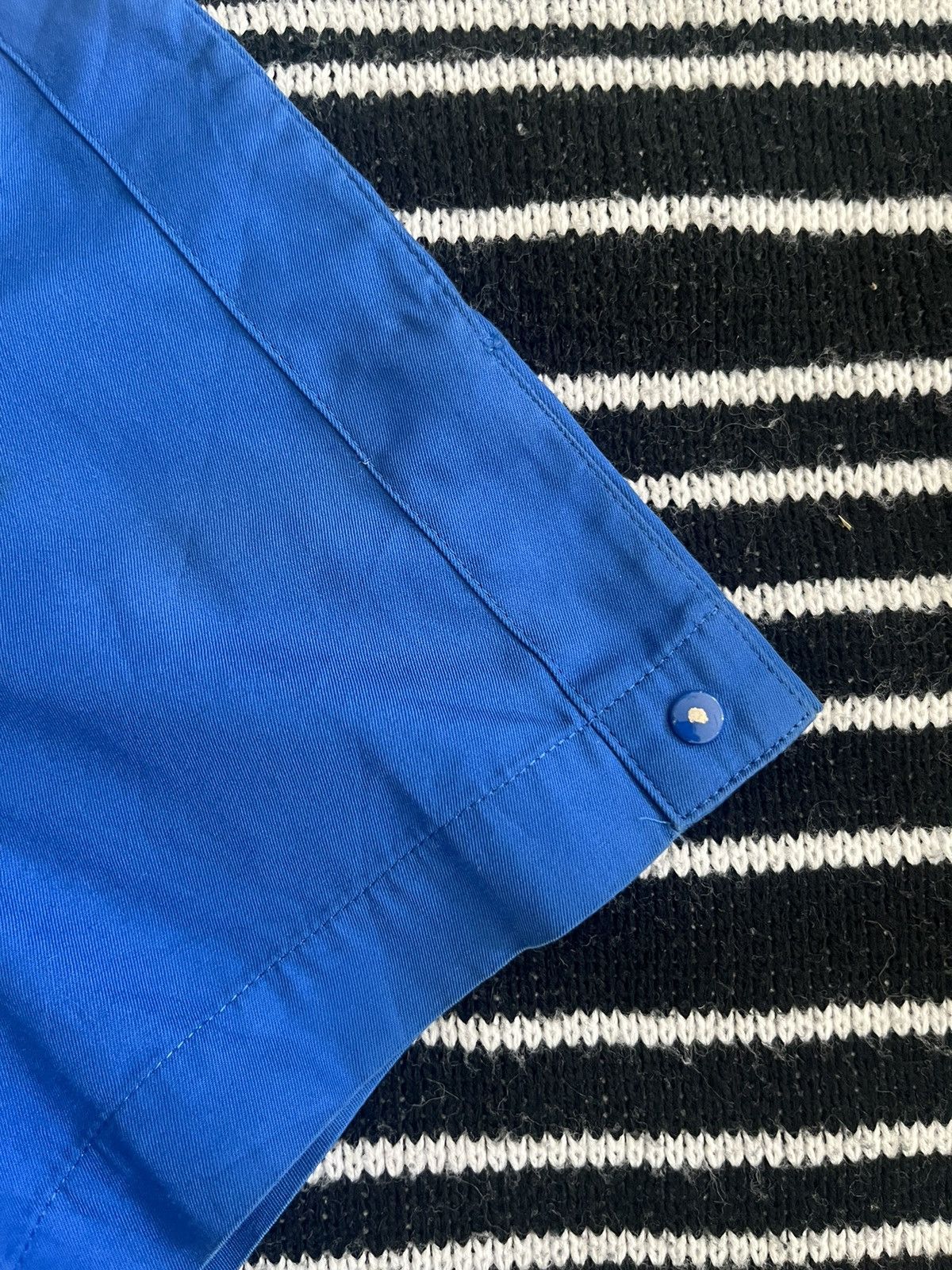 Thierry Mugler × Vintage 90’s Thierry Mugler Paris Edition Blue 6 Buttons Top Size S / US 4 / IT 40 - 6 Thumbnail