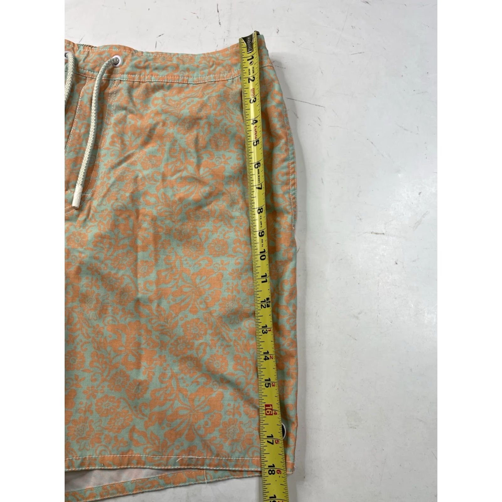 johnnie-O johnnie-O Akers Swim Trunks Board Shorts Clementine 7” Men’s L Swim Bottom Trunks Multicolor Mens Large Size US 33 - 4 Thumbnail