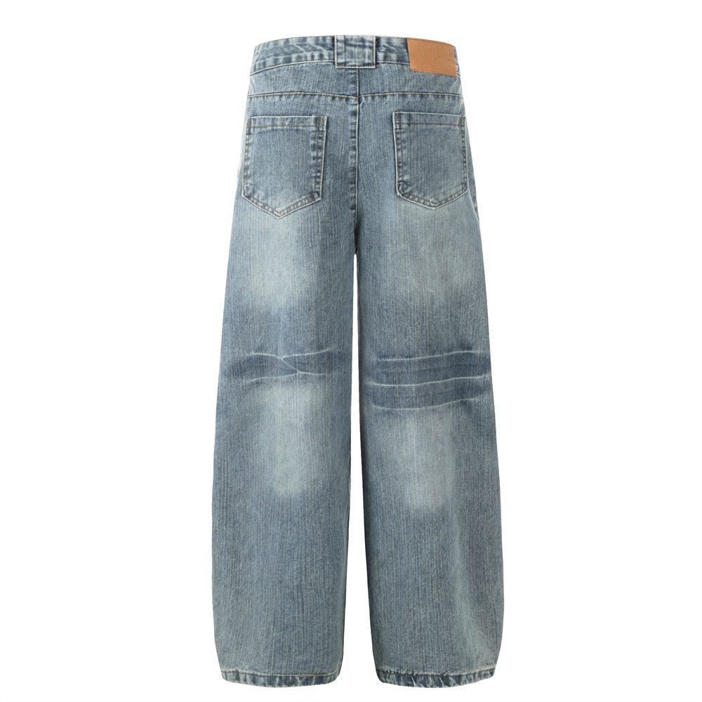 Japanese Brand American retro high street trend washed scimitar jeans Size US 32 / EU 48 - 3 Thumbnail