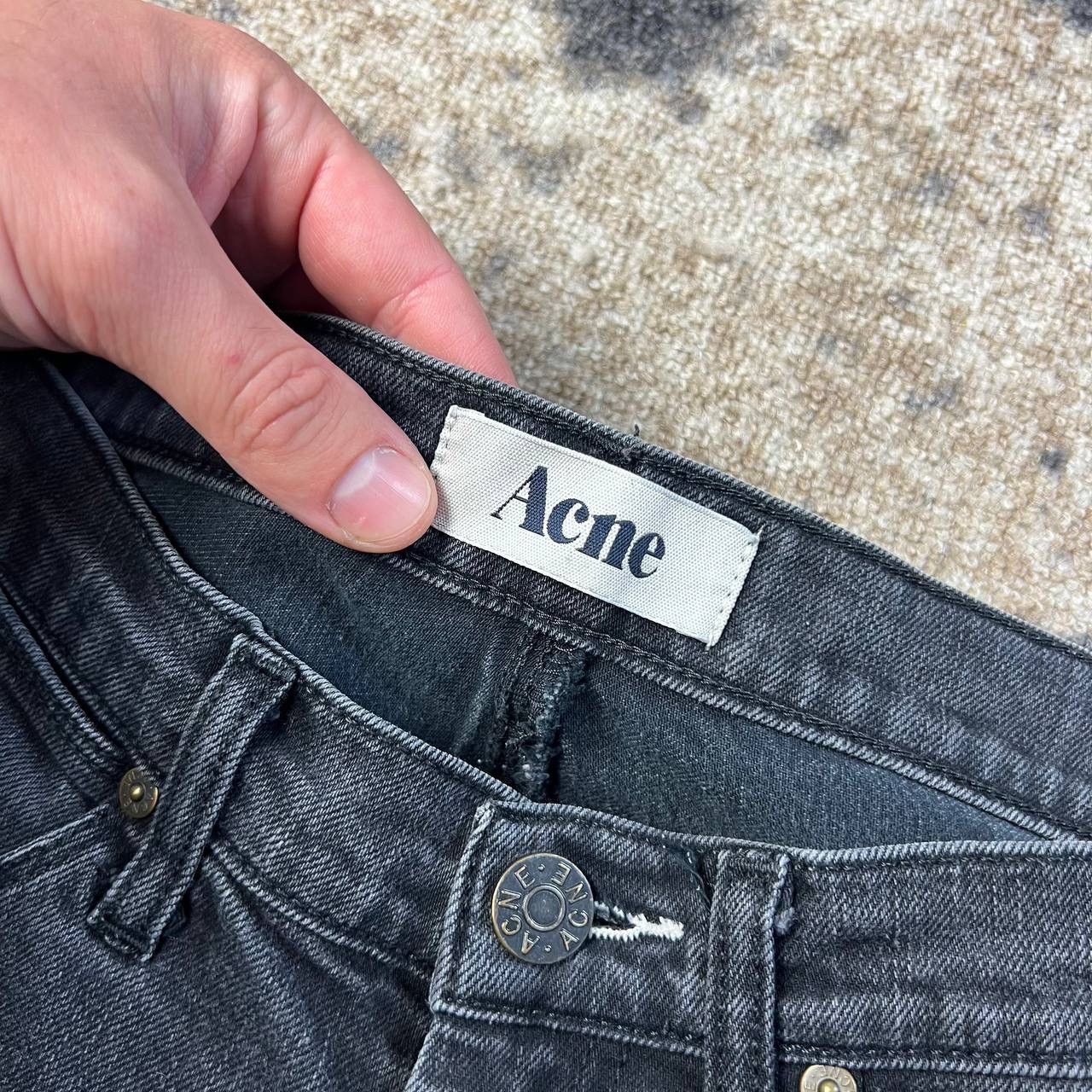 Acne Studios Acne Studios Slim Fit Gray Denim Jeans Luxury Y2K Size US 30 / EU 46 - 6 Thumbnail