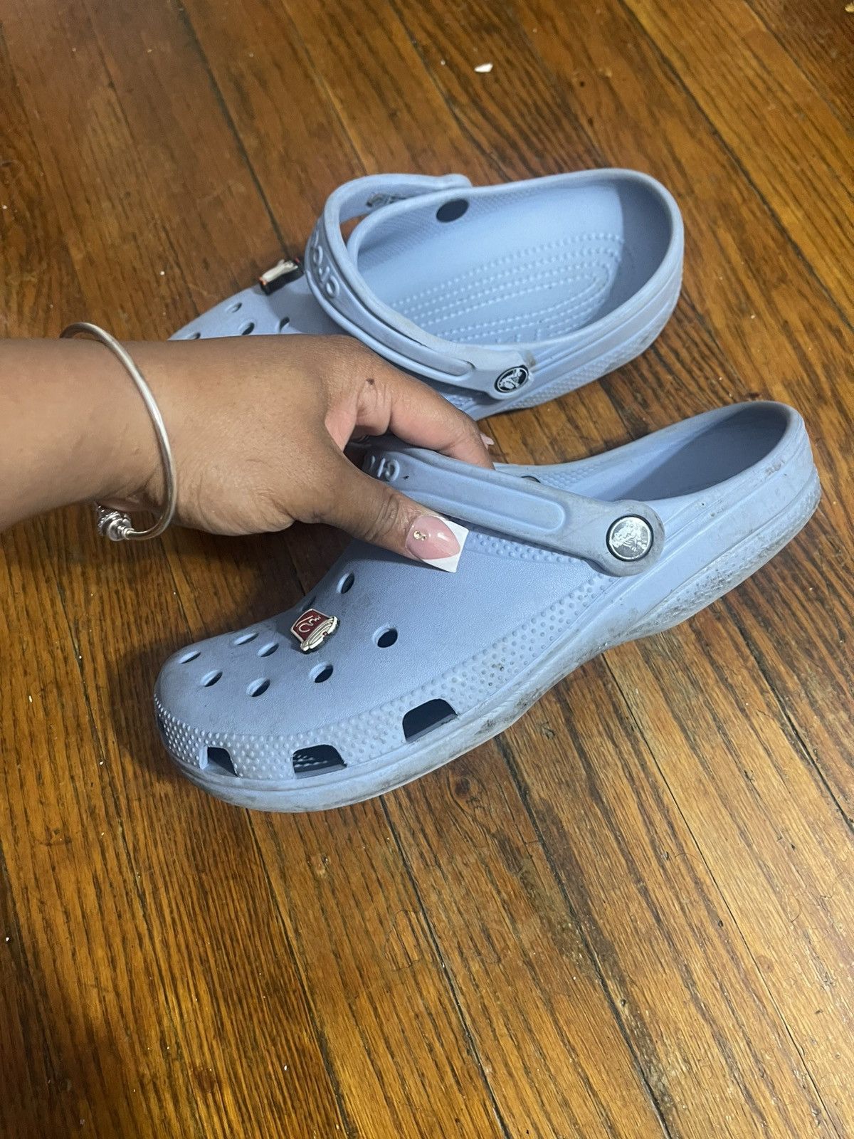 Crocs Light Blue Crocs Jibbitz Size US 10 / IT 40 - 3 Thumbnail