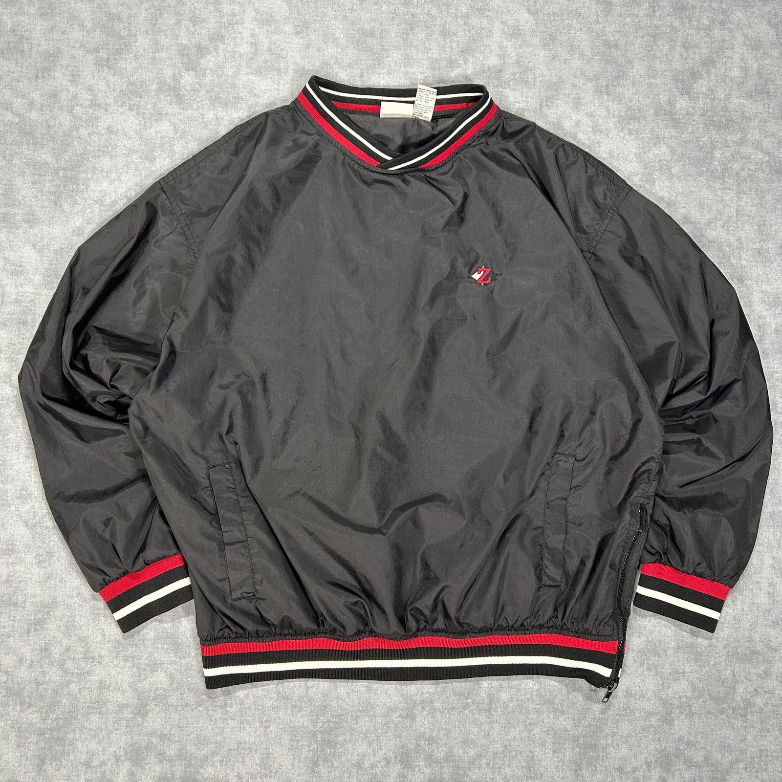 Jerzees VTG Jerzees sportswear windbreaker pullover V-neck mens L Size US L / EU 52-54 / 3 - 1 Thumbnail
