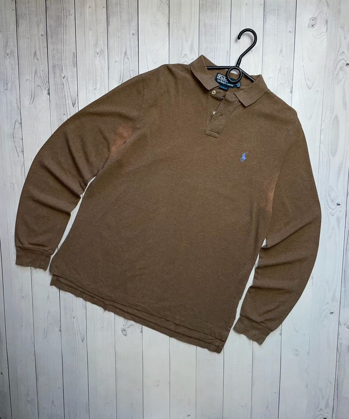 Polo Ralph Lauren × Vintage Vintage polo Ralph Lauren rugby shirt jersey brown rare L Size US L / EU 52-54 / 3 - 1 Thumbnail