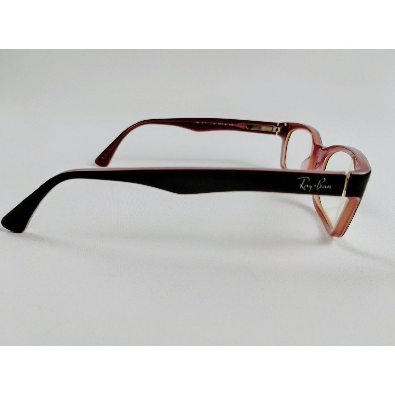 RayBan Ray-Ban RB 5150 2126 Dk Brown Pink Eyeglasses Frames Size ONE SIZE - 3 Thumbnail