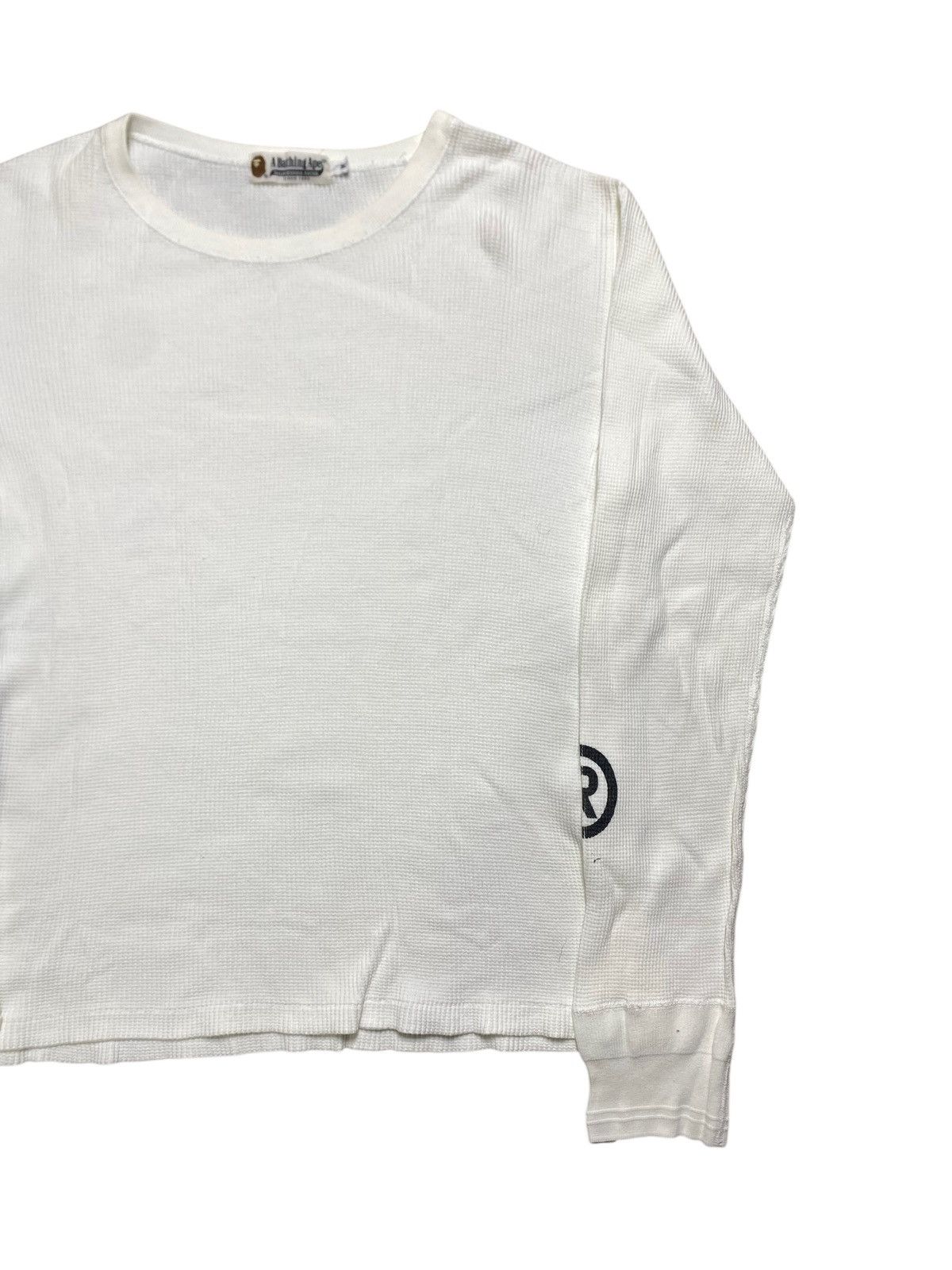 Bape VINTAGE WHITE TEE THE BATHING APE LONG SLEEVE Size US M / EU 48-50 / 2 - 3 Thumbnail