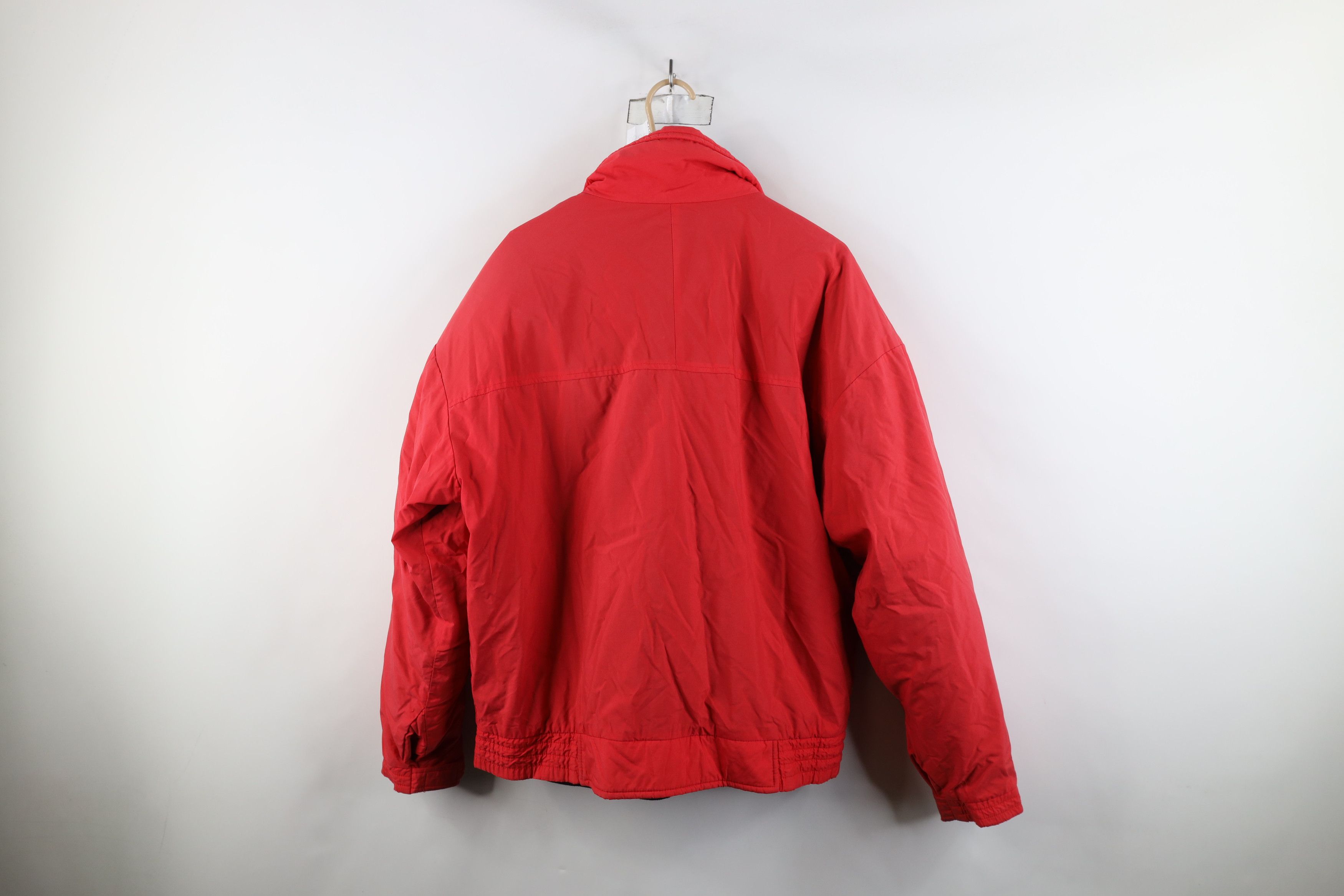 Vintage × Woolrich Woolen Mills Vintage 90s Woolrich Spell Out 2 In 1 Puffer Jacket Red Blue Size US XL / EU 56 / 4 - 7 Thumbnail