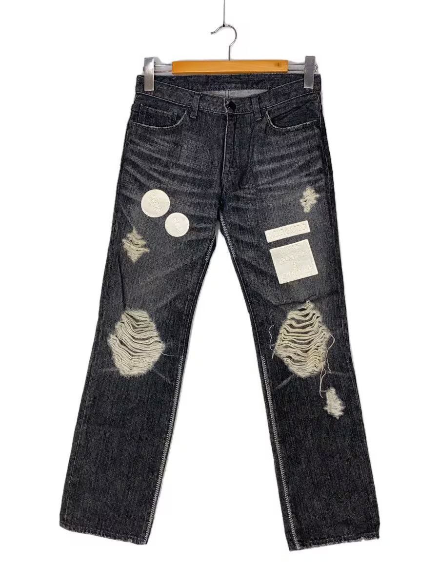 AW04 Patchwork Distressed Denim Jeans