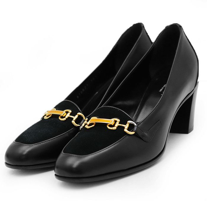 Gucci Gucci Gucci Horsebit Suede Leather Pumps Leather Shoes DUTY FREE for USA Size ONE SIZE - 1 Thumbnail