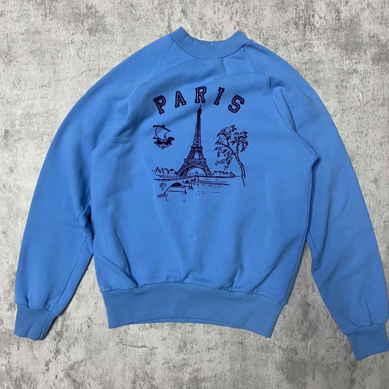 Other Blue vintage 80s Paris Eiffel Tower crewneck sweatshirt Size US S / EU 44-46 / 1 - 1 Thumbnail